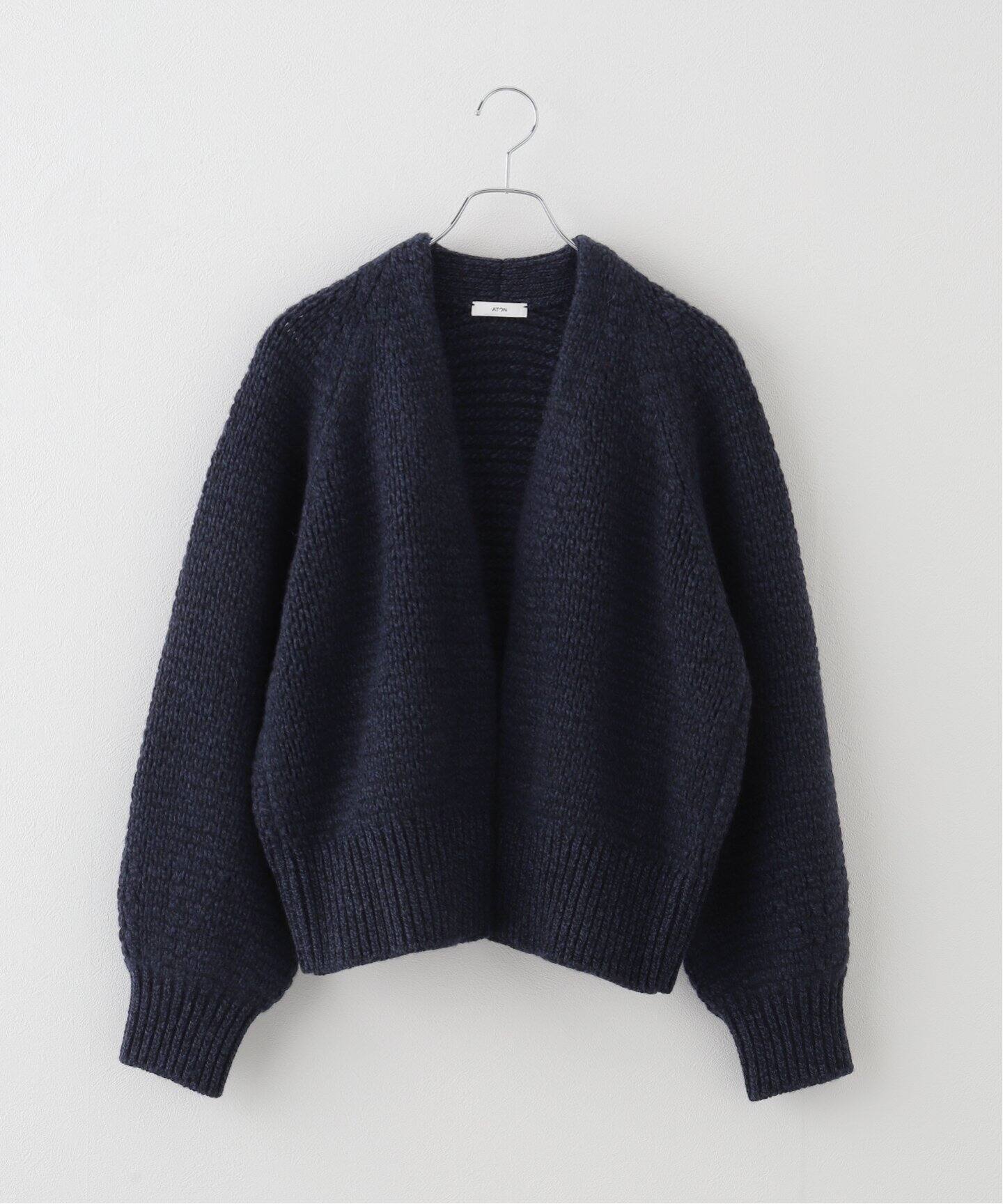 ATON/エイトン】WOOL CASHMERE SILK CARDIGAN（カーディガン  