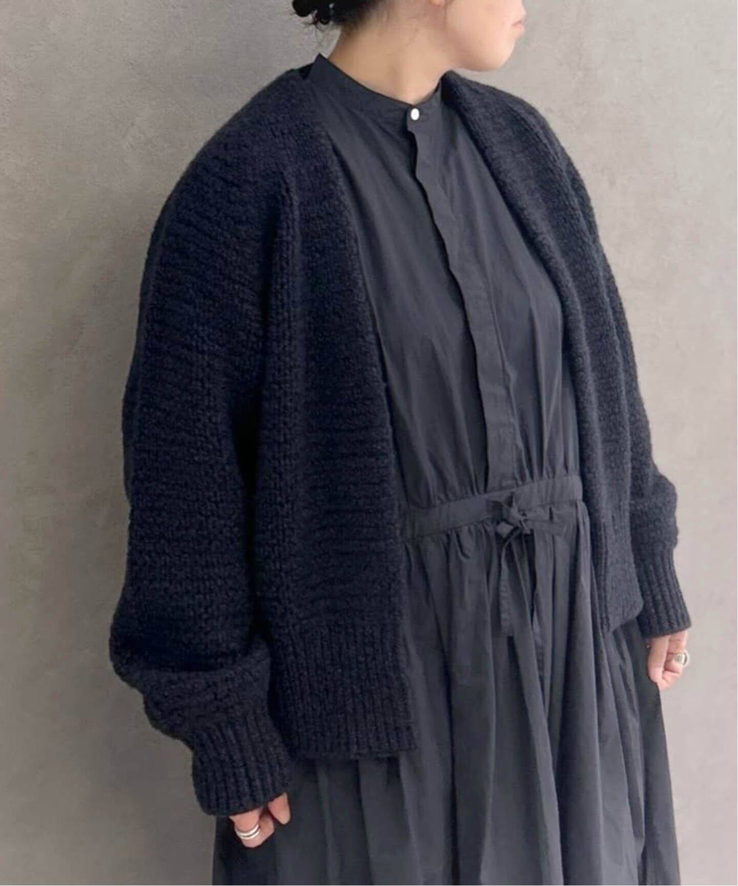 ATON/エイトン】WOOL CASHMERE SILK CARDIGAN（カーディガン 
