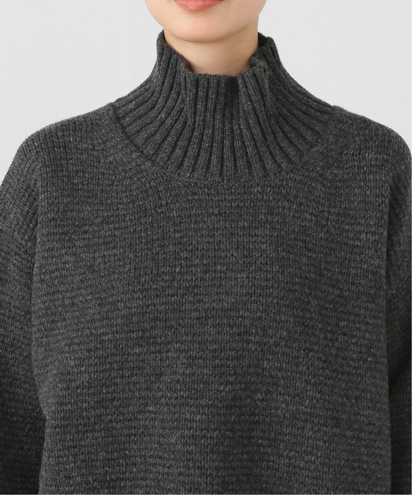 ATON/エイトン】 LAMBS WOOL HIGHNECK SWEATER（ニット／セーター 
