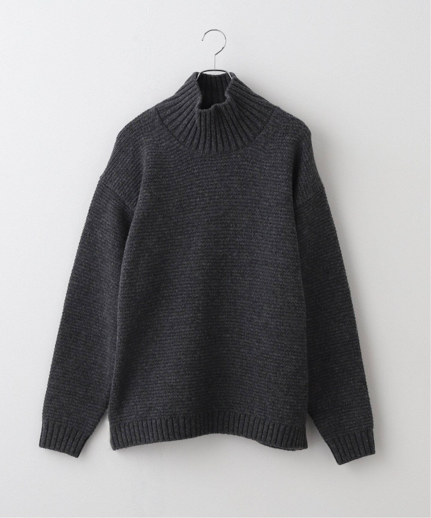 ATON/エイトン】 LAMBS WOOL HIGHNECK SWEATER（ニット／セーター 