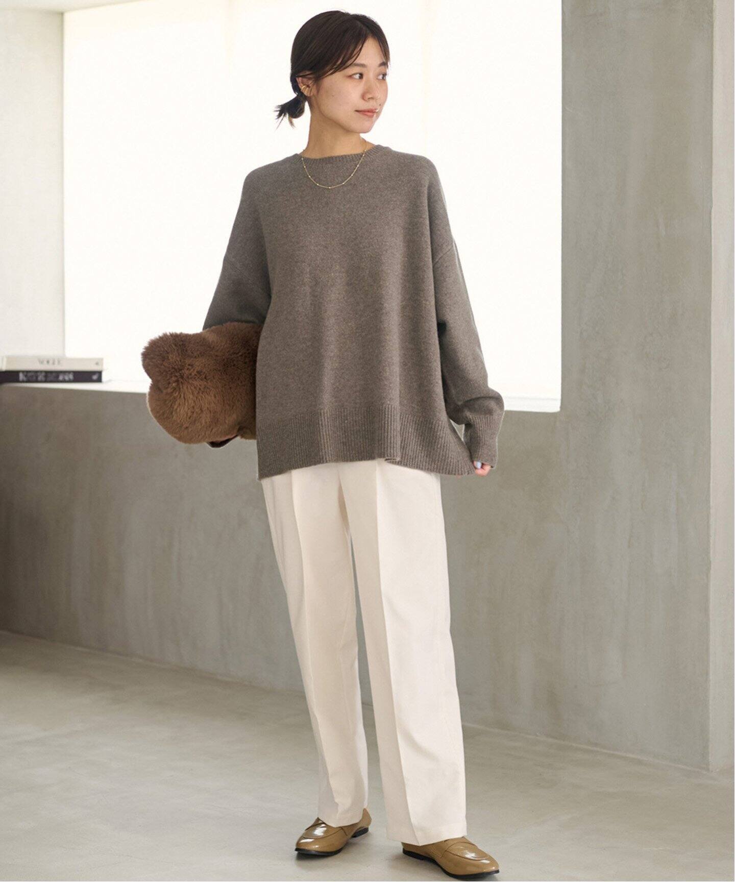 サンローランパリ ぶん殴ら カシミア混クルーネックニット L 