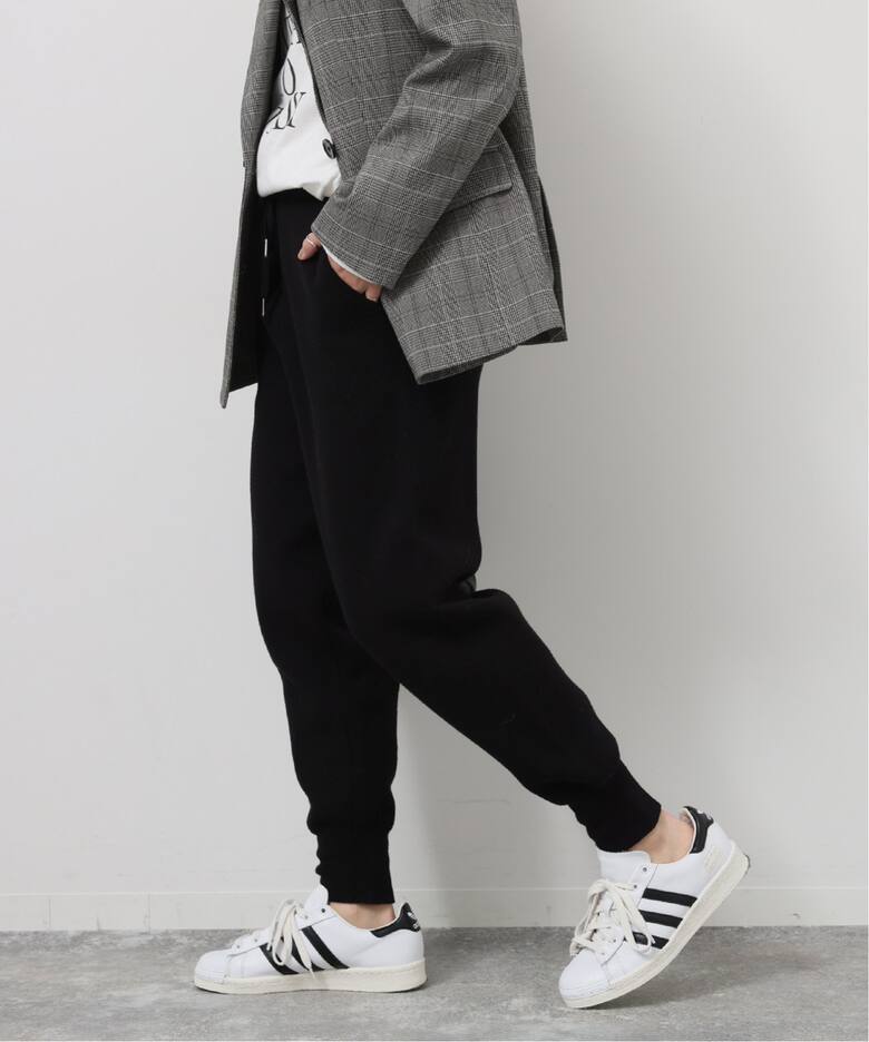 regleam リグリーム ニット ジョガー パンツ グレイ 