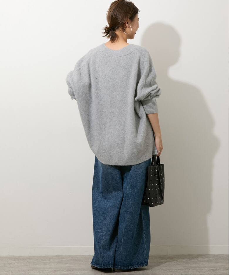 ヘアリーファーVネックカーディガン（カーディガン）｜JOURNAL  