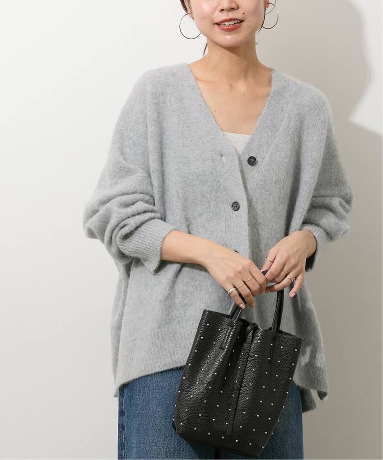 ヘアリーファーVネックカーディガン（カーディガン）｜JOURNAL  