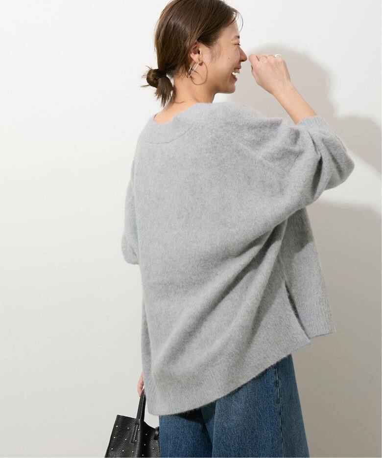 ヘアリーファーVネックカーディガン（カーディガン）｜JOURNAL  