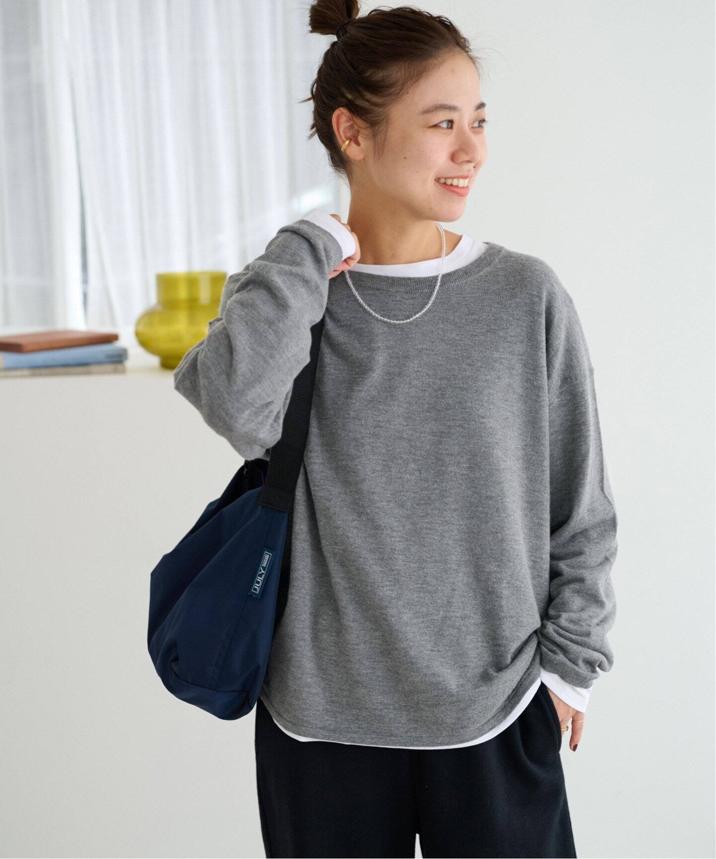 WEB限定追加4/2枚セット》3WAYレイヤードニットプルオーバー（ニット