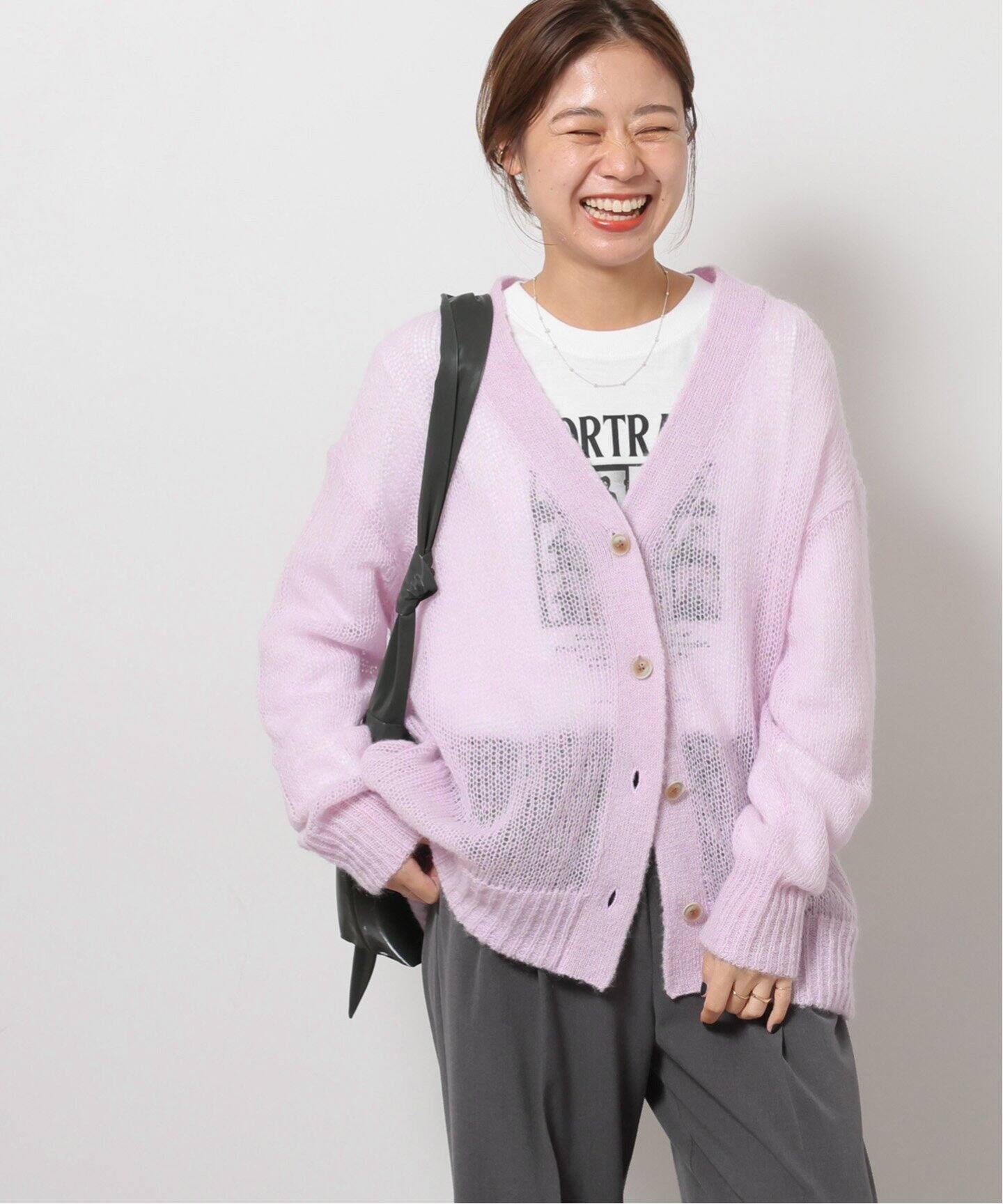 シアーモヘヤミックスVカーディガン（カーディガン）｜JOURNAL  