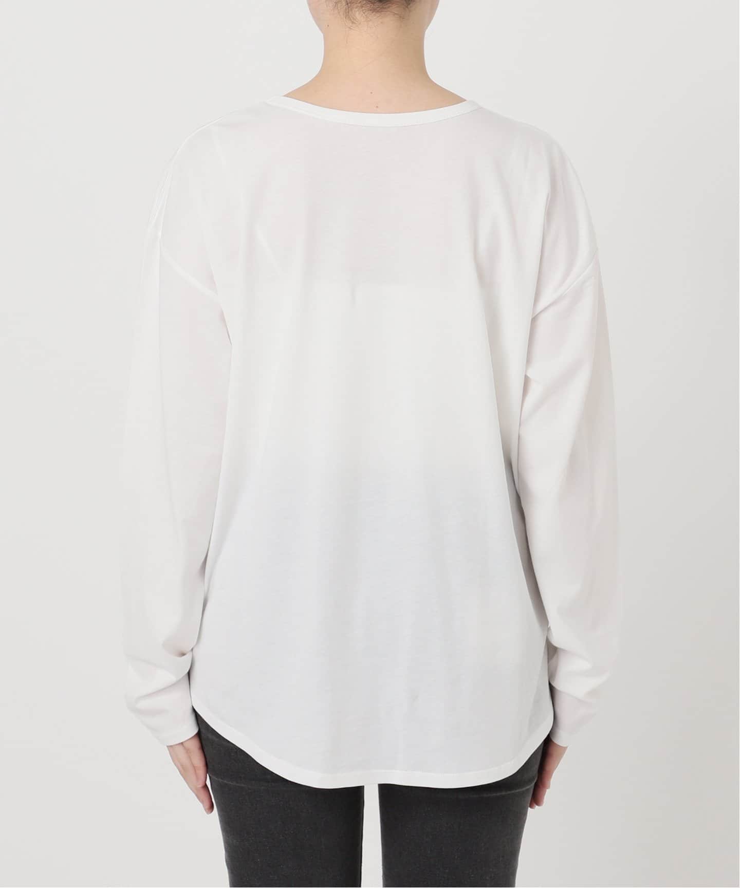 2枚セット》シアーモヘヤMIX Tシャツレイヤードプルオーバー（ニット