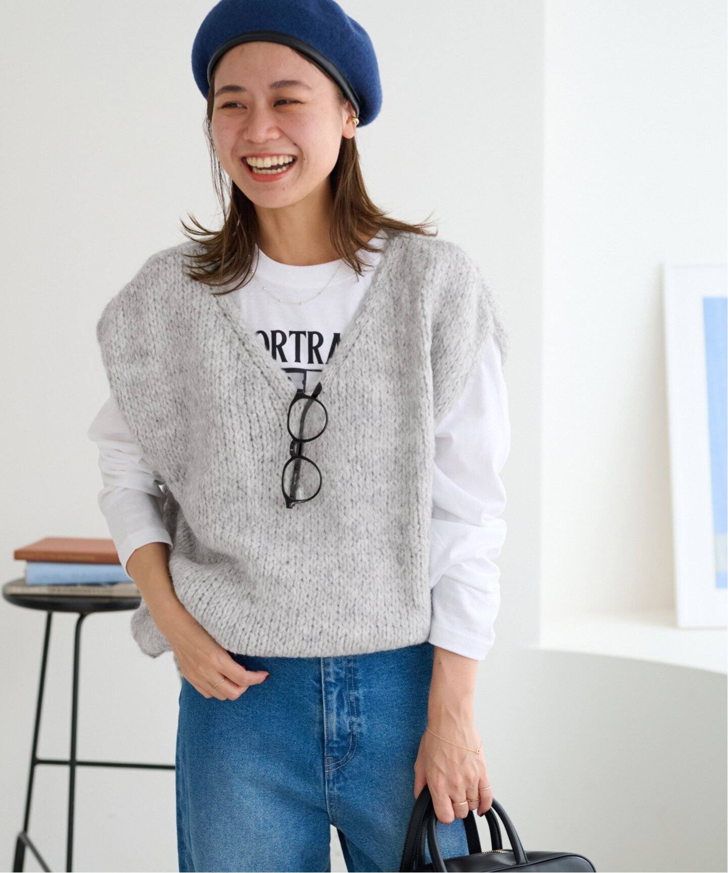 入荷nowオンラインストア TRICOTS VEST：ニット JEANMARC/トリコ・ジャンマルク】V/N トップス