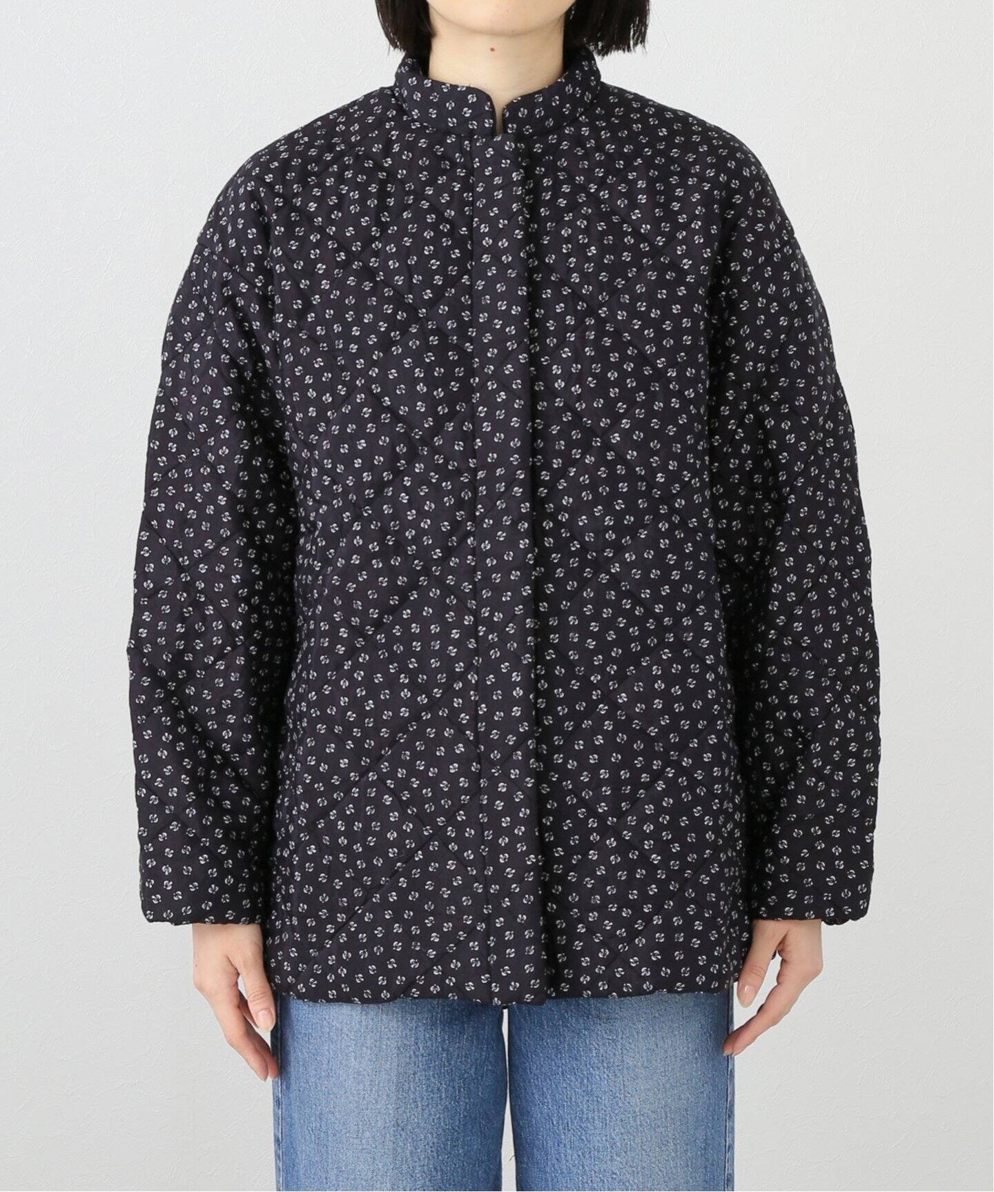 crinkle crinkle crinkle】プリントキルティングジャケット（中綿