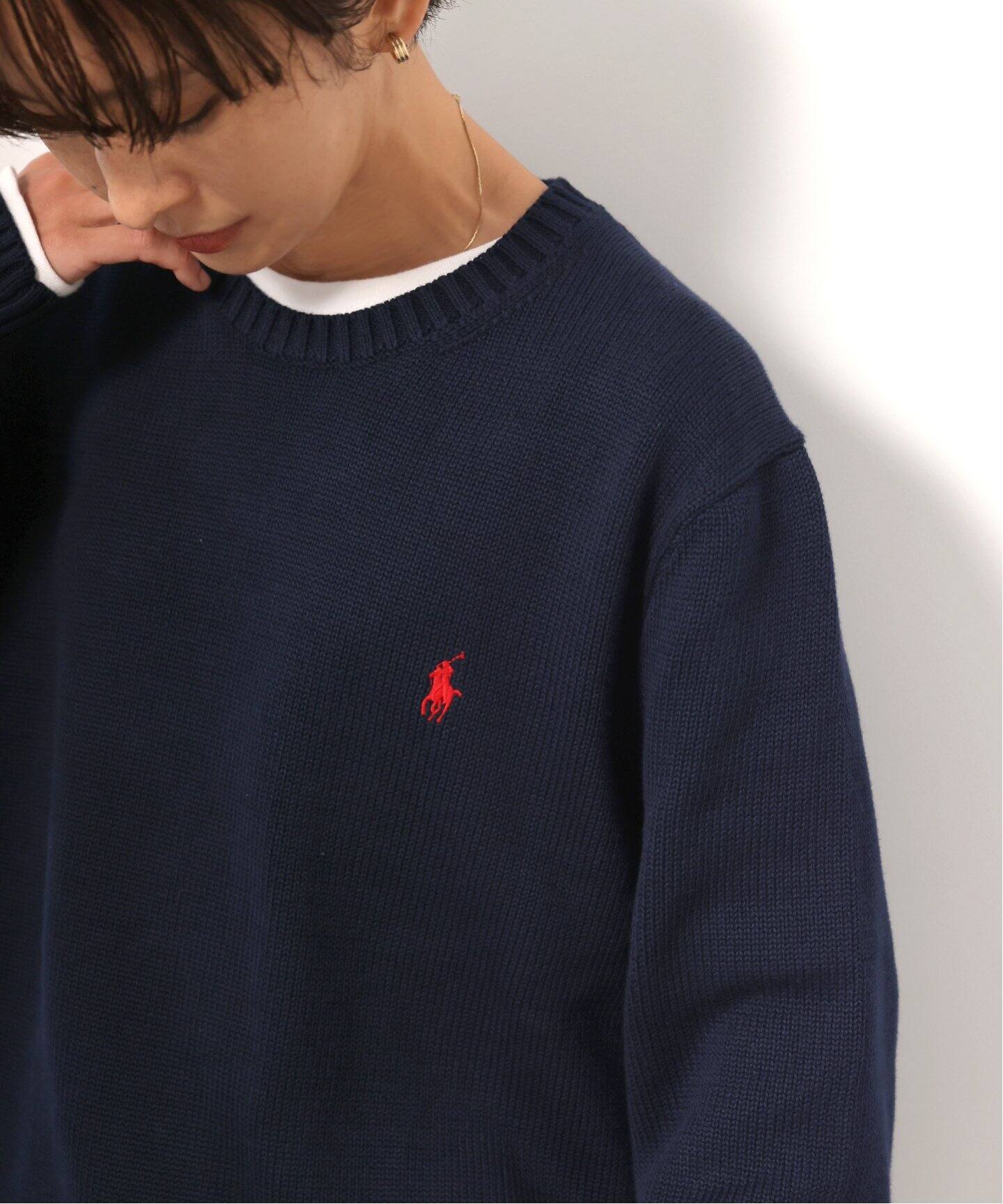 新品 LAUREN RALPH LAUREN 肩ボタン ニットセーター S