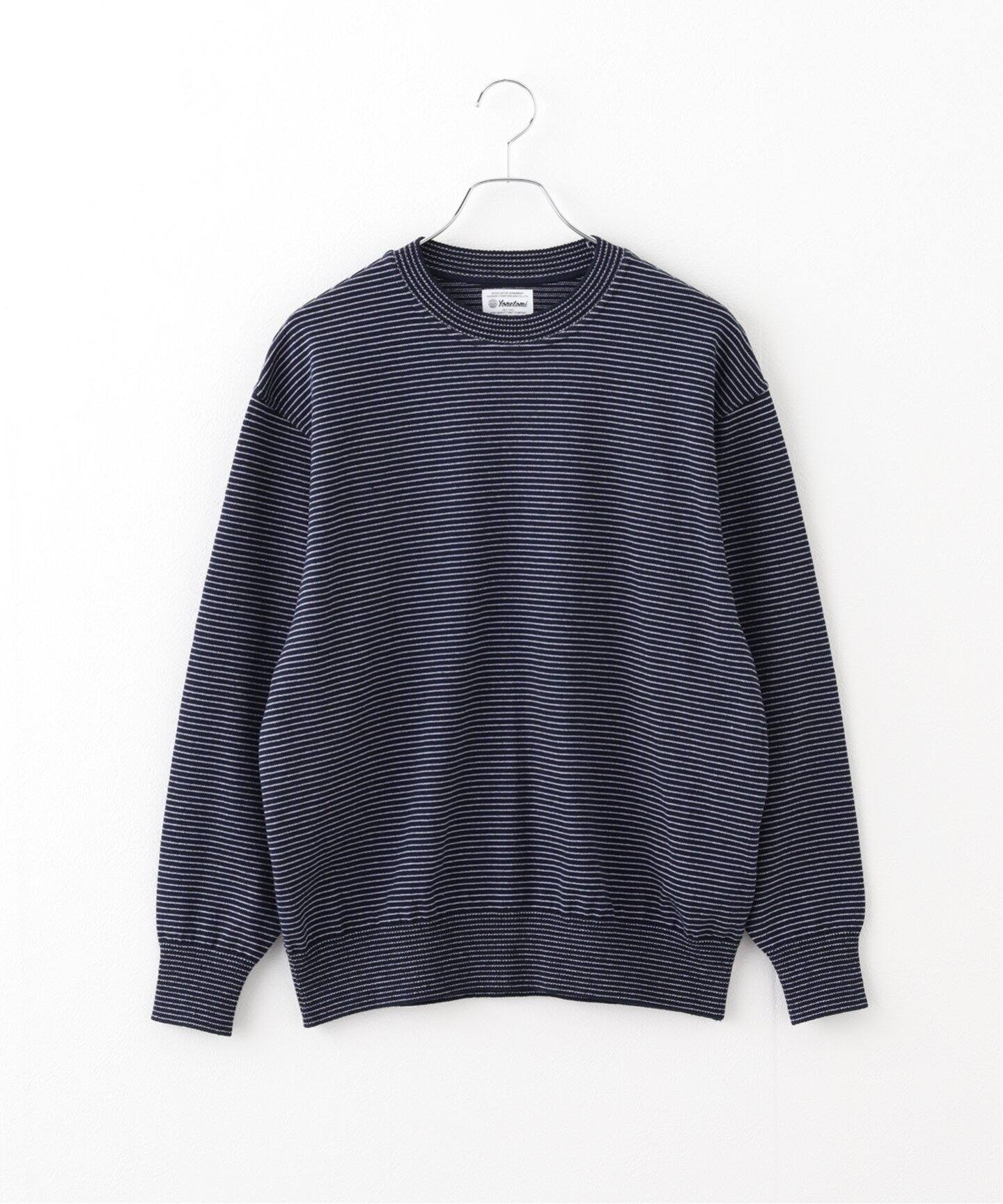 別注【YONETOMI/ヨネトミ】*RELUME WAVE COTTON KNIT BORDER（ニット 