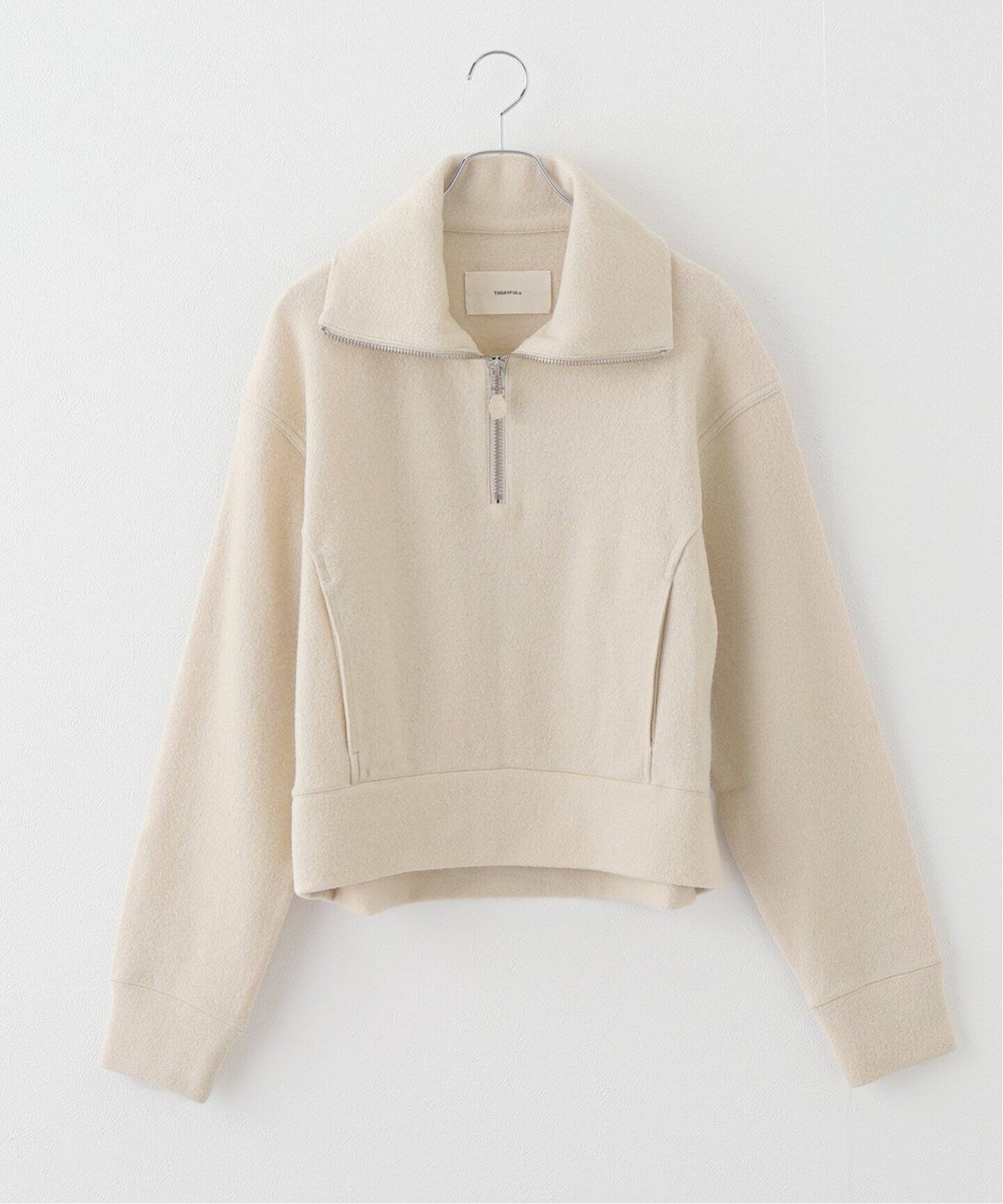TODAYFUL / トゥデイフル】Halfzip Wool Pullover：ニット（ニット 