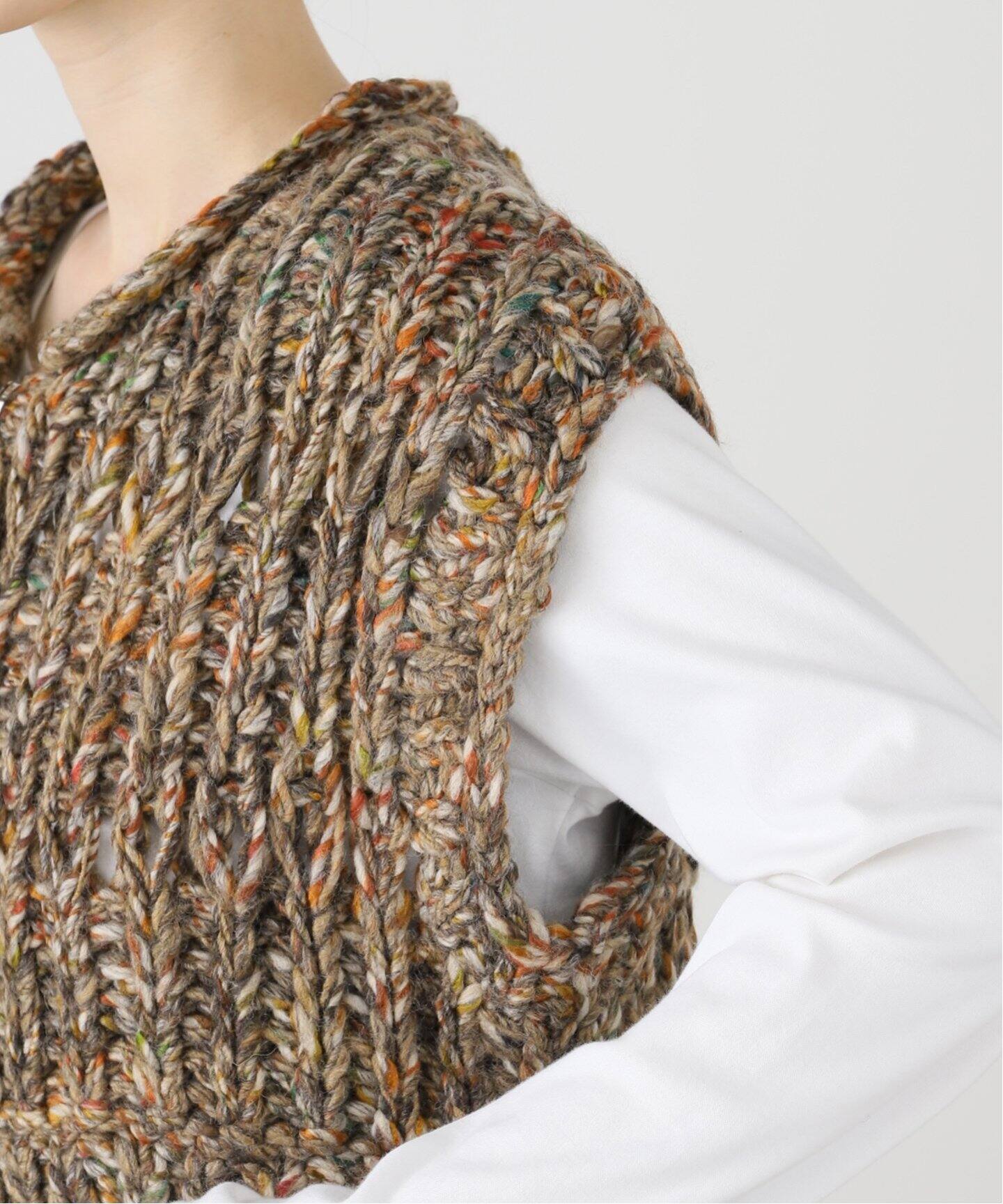 TODAYFUL / トゥデイフル】 Mix Handknit Vest :ニットベスト（ベスト  