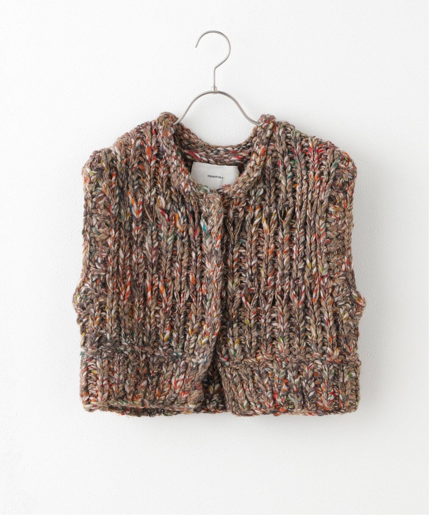 TODAYFUL / トゥデイフル】 Mix Handknit Vest :ニットベスト（ベスト 