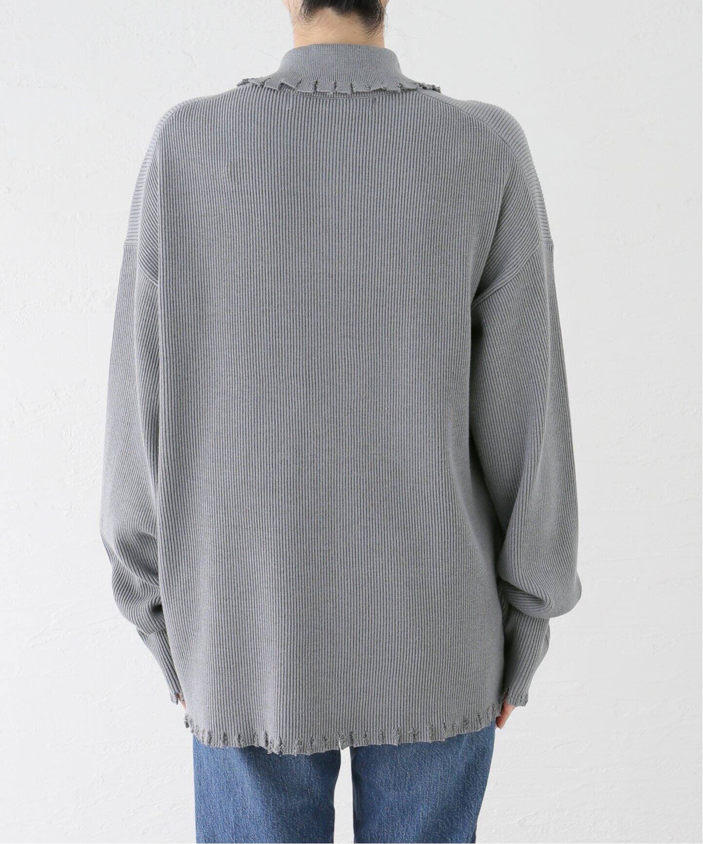 PROVOKE/プロヴォーク】 zip up knit blouson：ニットブルゾン（ニット 