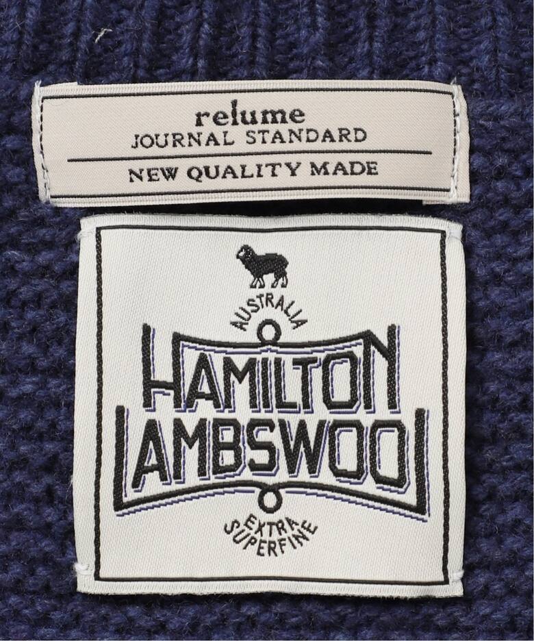 HAMILTON WOOL ガーター クルーネックニット（ニット／セーター 