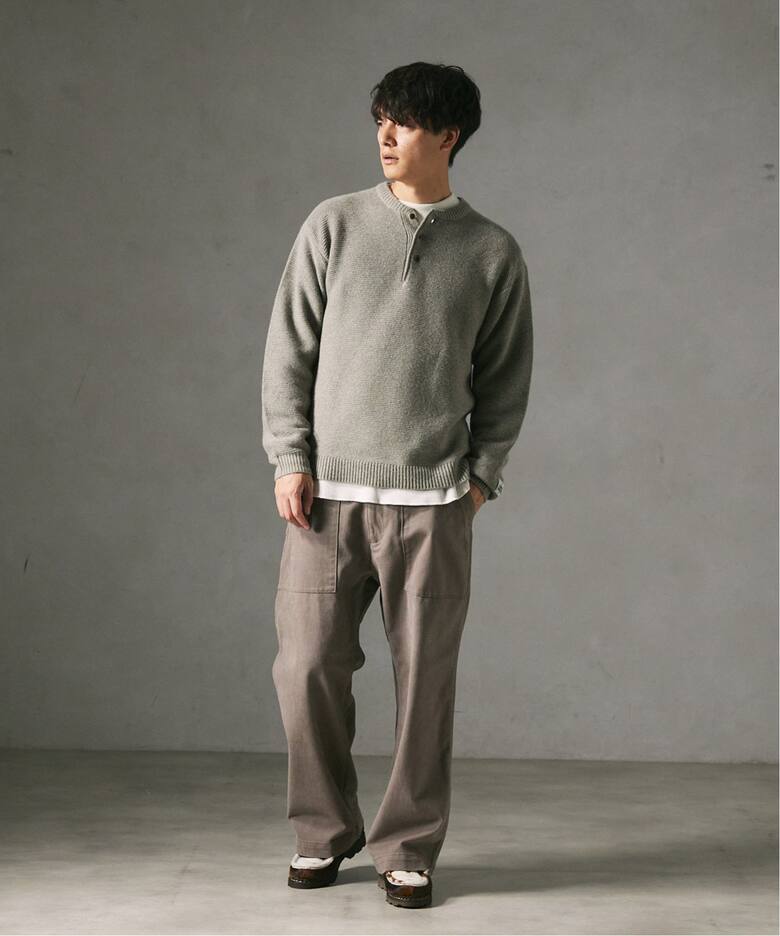 HAMILTON WOOL ガーター ヘンリーネックニット（ニット／セーター）｜JOURNAL STANDARD relume（ジャーナル ...