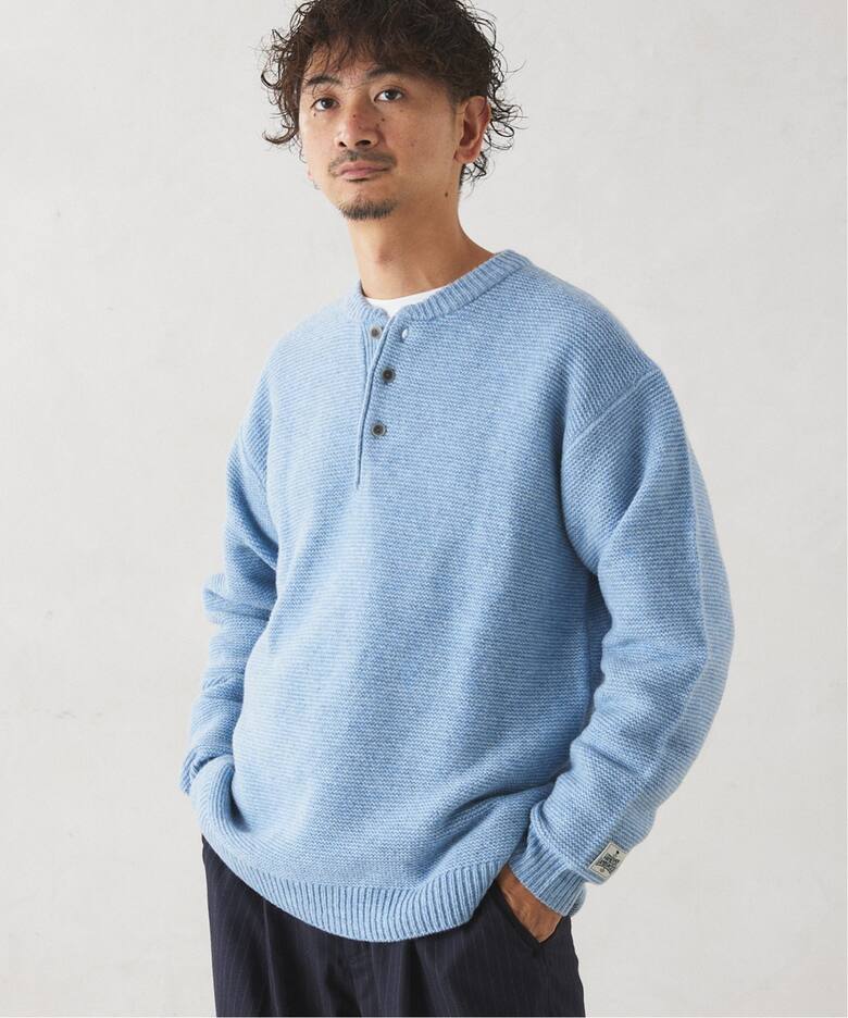 HAMILTON WOOL ガーター ヘンリーネックニット（ニット／セーター 