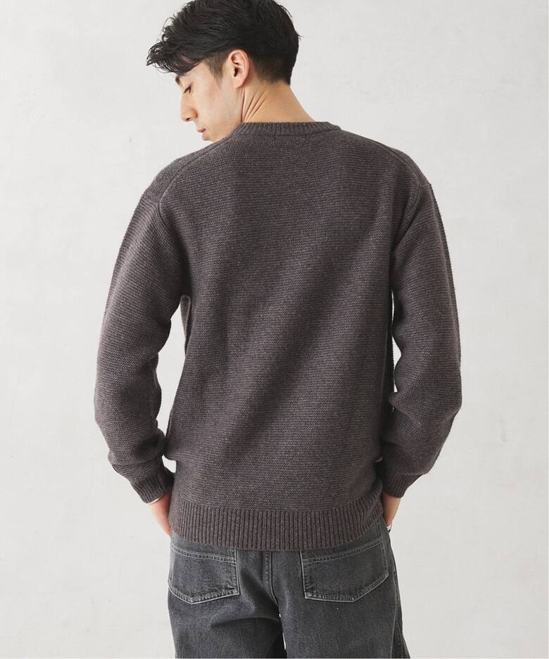 HAMILTON WOOL ガーター ヘンリーネックニット（ニット／セーター 