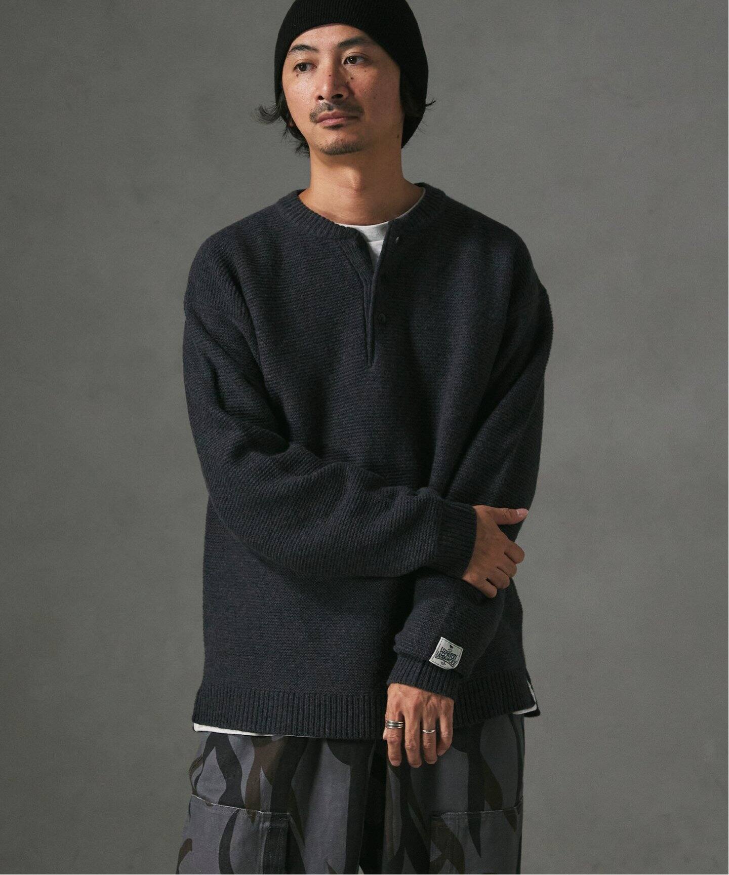 HAMILTON WOOL ガーター ヘンリーネックニット（ニット／セーター）｜JOURNAL STANDARD relume（ジャーナル ...