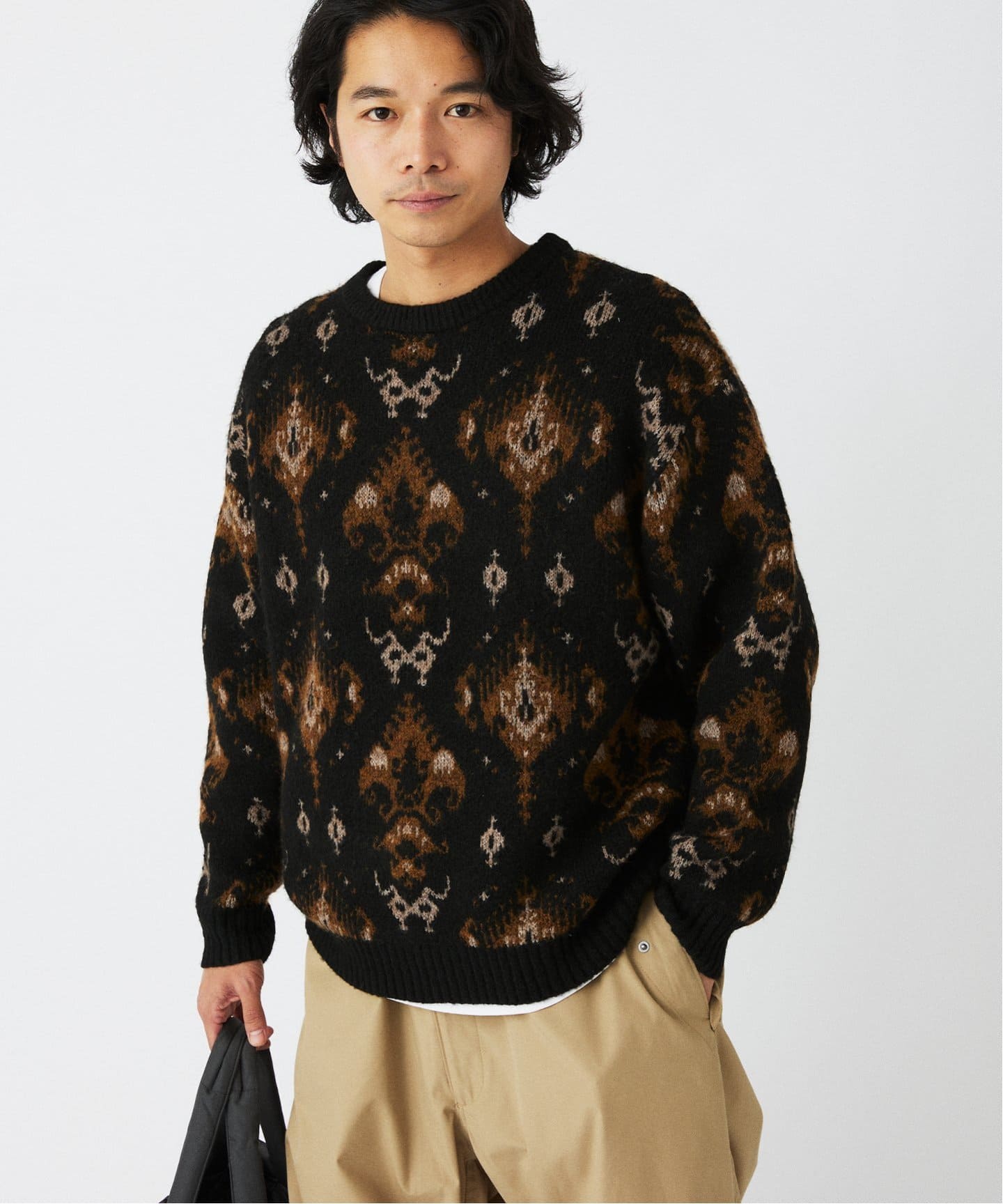 【美品】RRL ⭐︎ 厚手 ニット セーター ジャガード CALIFORNIA アモルファス ジャガードニット（ニット／セーター