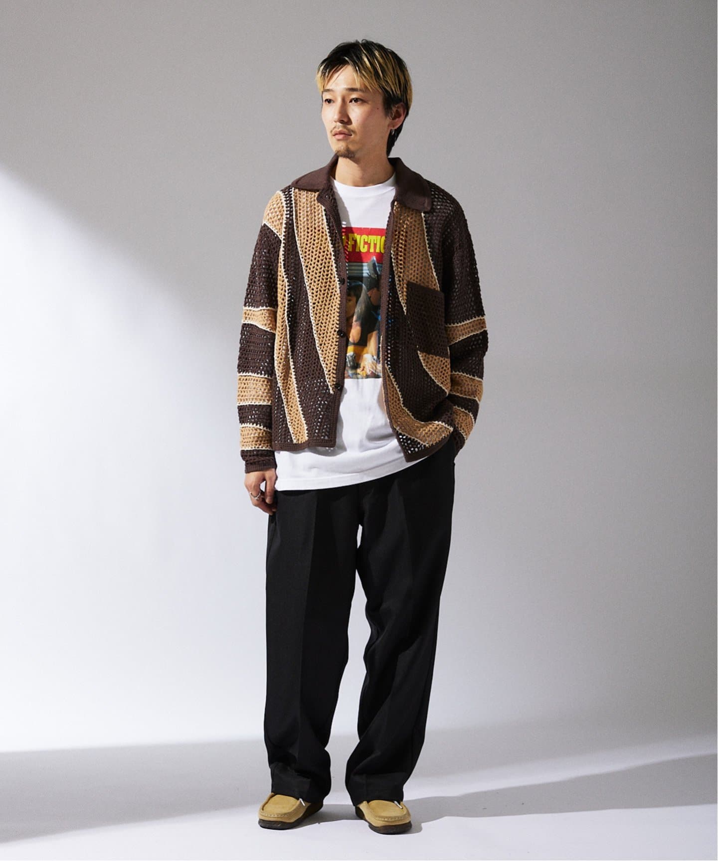 CALIFORNIA クロシェアミ ニットカーディガン（カーディガン