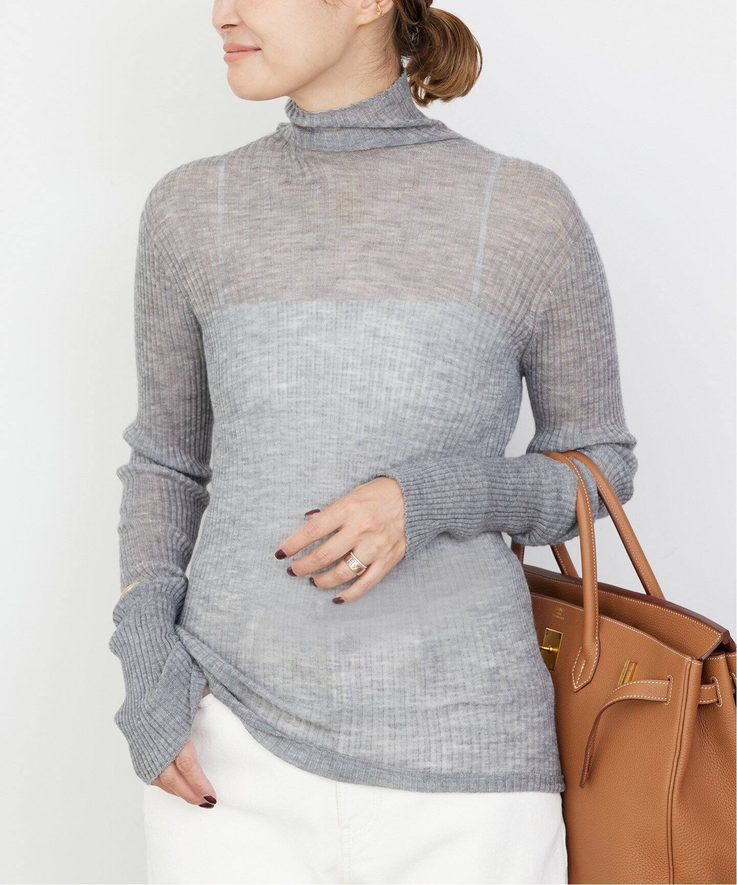 JAIPUR RIB タートルネック プルオーバー（ニット／セーター  