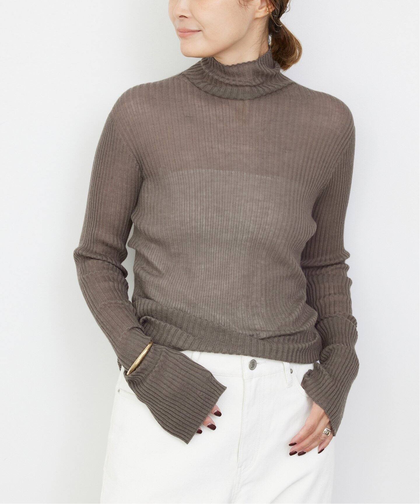 JAIPUR RIB タートルネック プルオーバー（ニット／セーター  