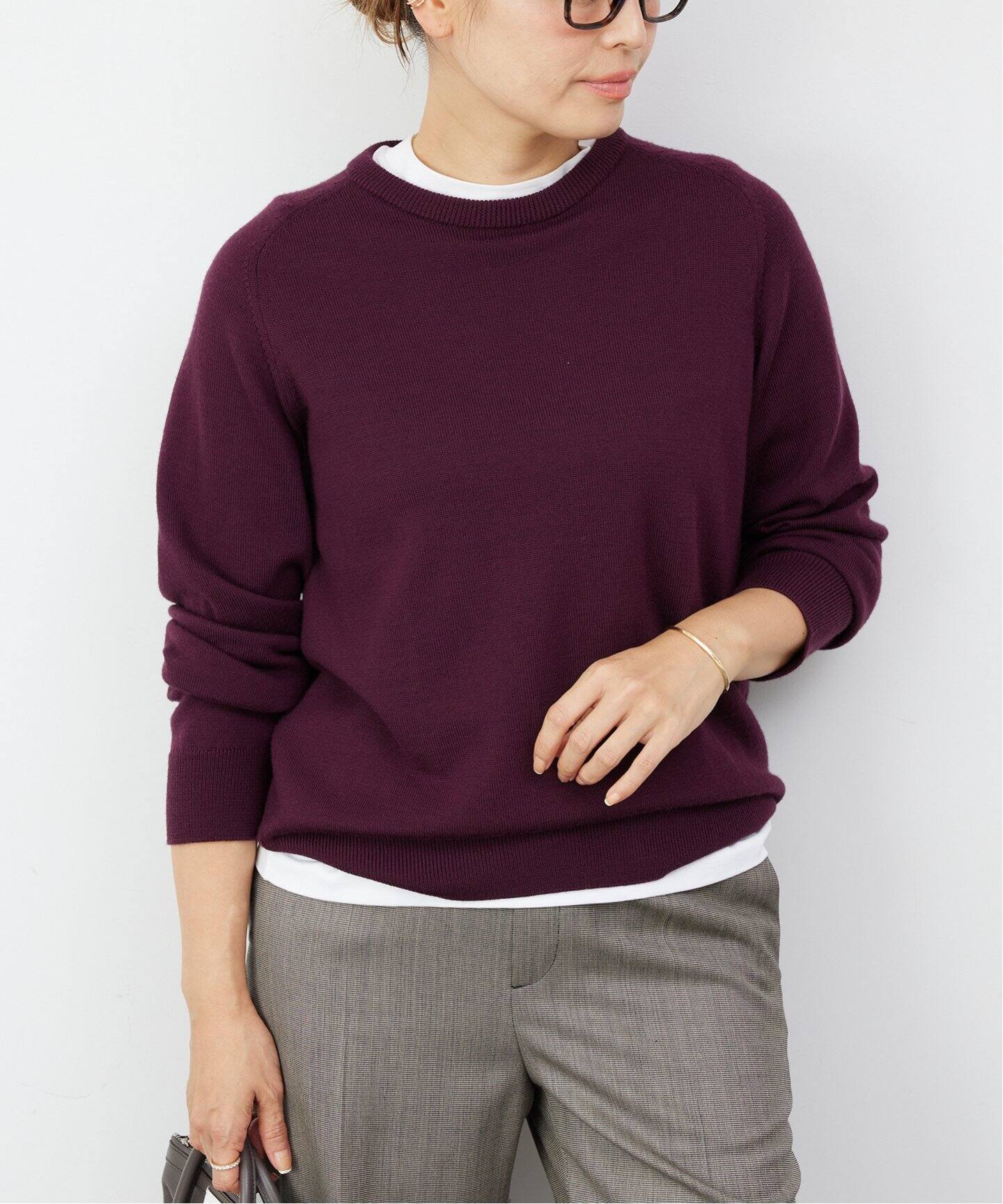 WISH クルーネック プルオーバー（ニット／セーター）｜Deuxieme  