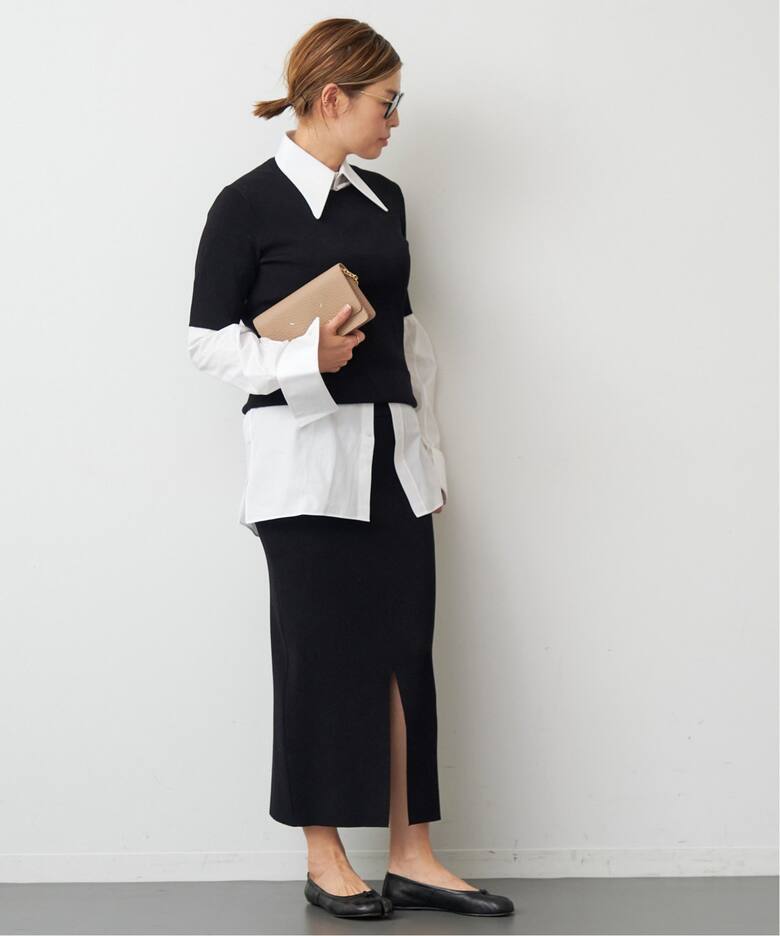 DINER B RIB クルーネックプルオーバー（ニット／セーター）｜Deuxieme  