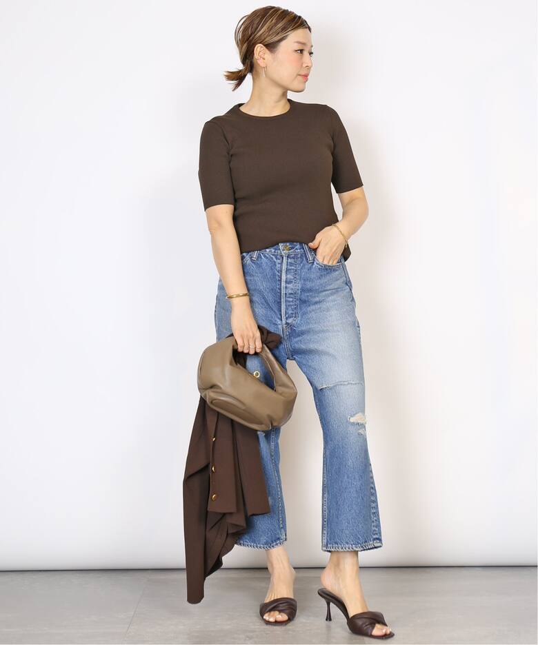 DINER B RIB クルーネックプルオーバー（ニット／セーター）｜Deuxieme  