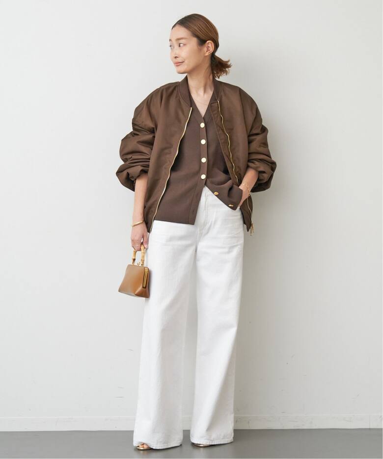 追加 DINER B RIB Vネックカーディガン（カーディガン）｜Deuxieme  