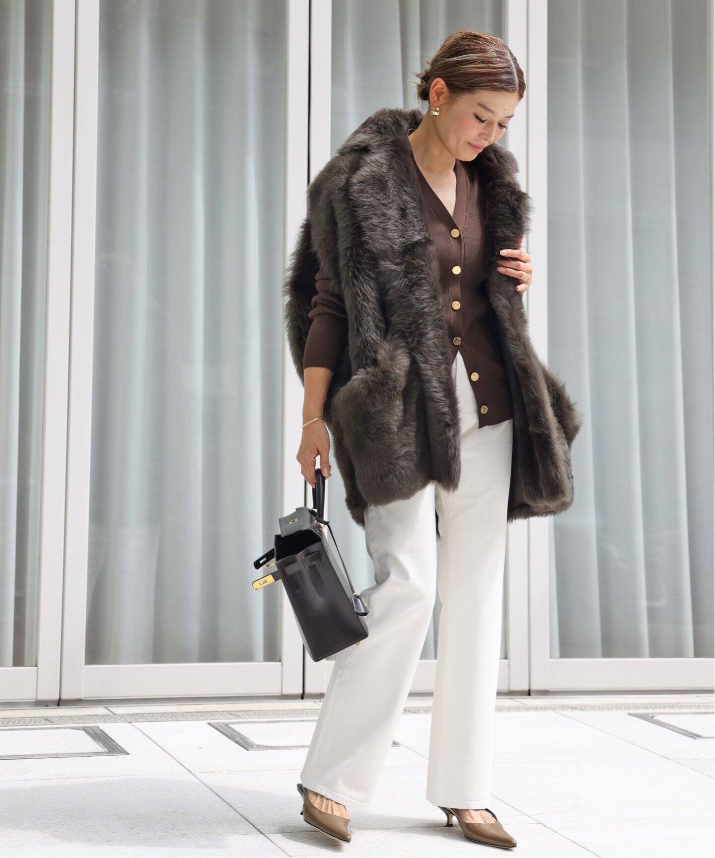 追加 *DINER RIB Vネックカーディガン（カーディガン）｜Deuxieme  