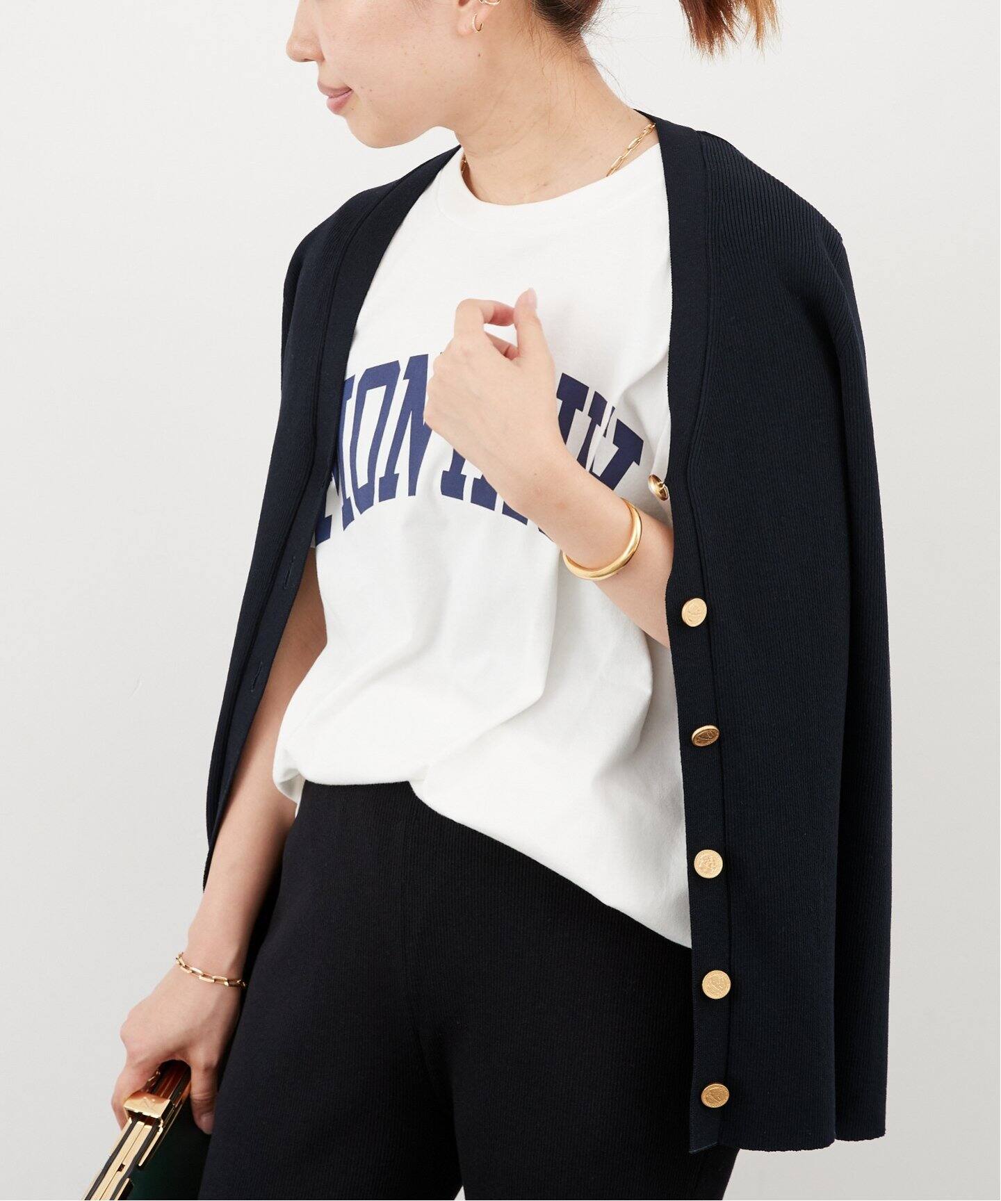 追加 *DINER RIB Vネックカーディガン（カーディガン）｜Deuxieme  