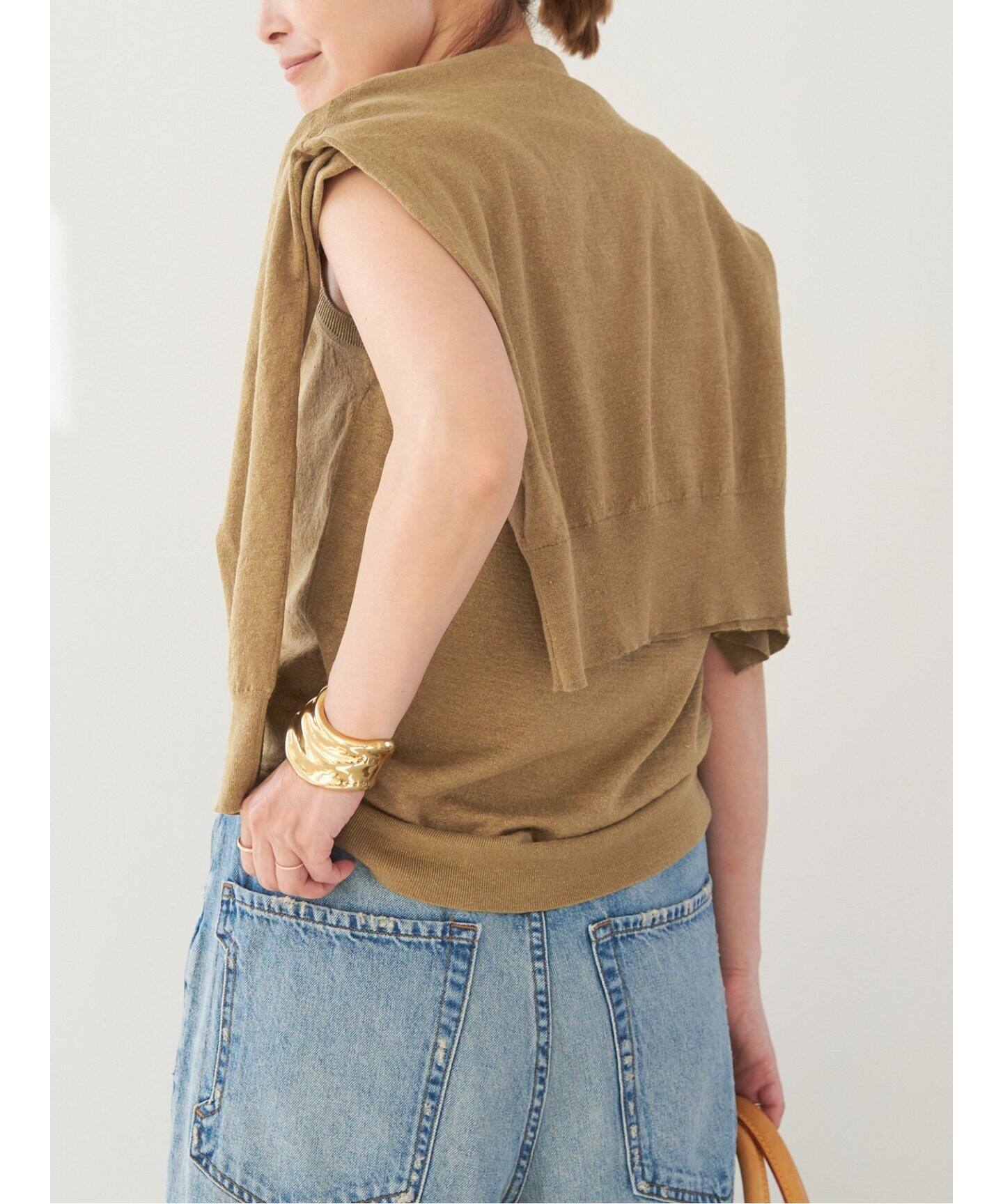 BRONZER RICH ノースリーブ（ニット／セーター）｜Deuxieme Classe  