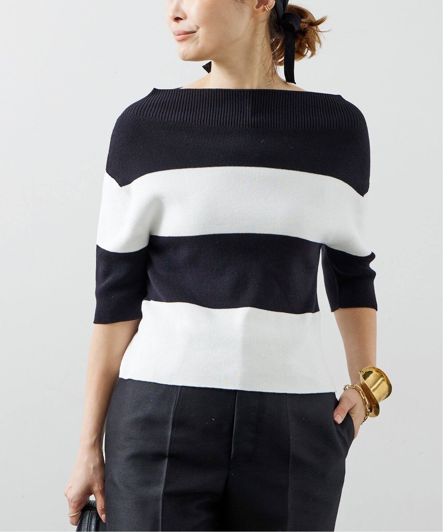 off shoulder S/T（ニット／セーター）｜Deuxieme Classe  