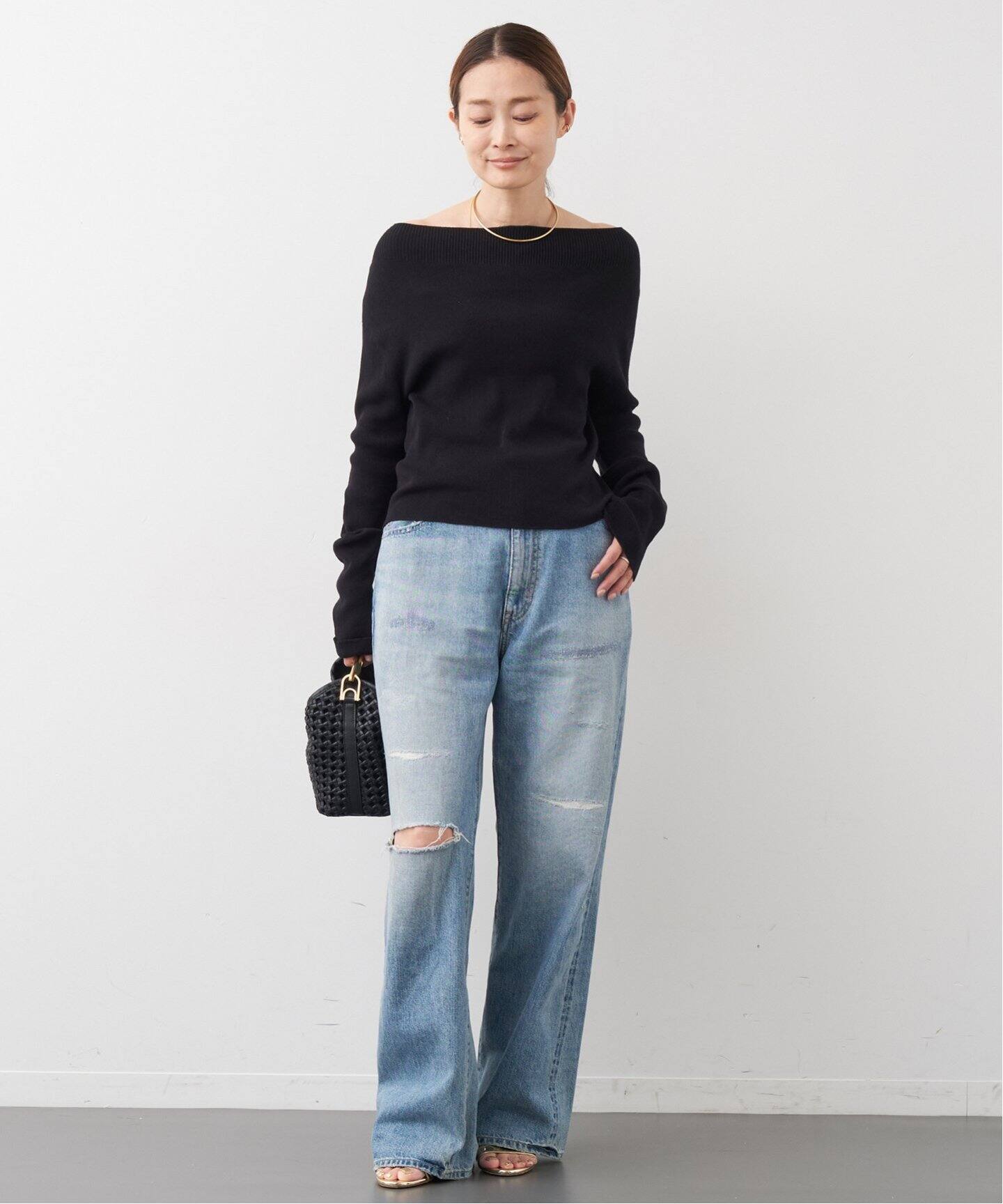 off shoulder プルオーバー（ニット／セーター）｜Deuxieme Classe 