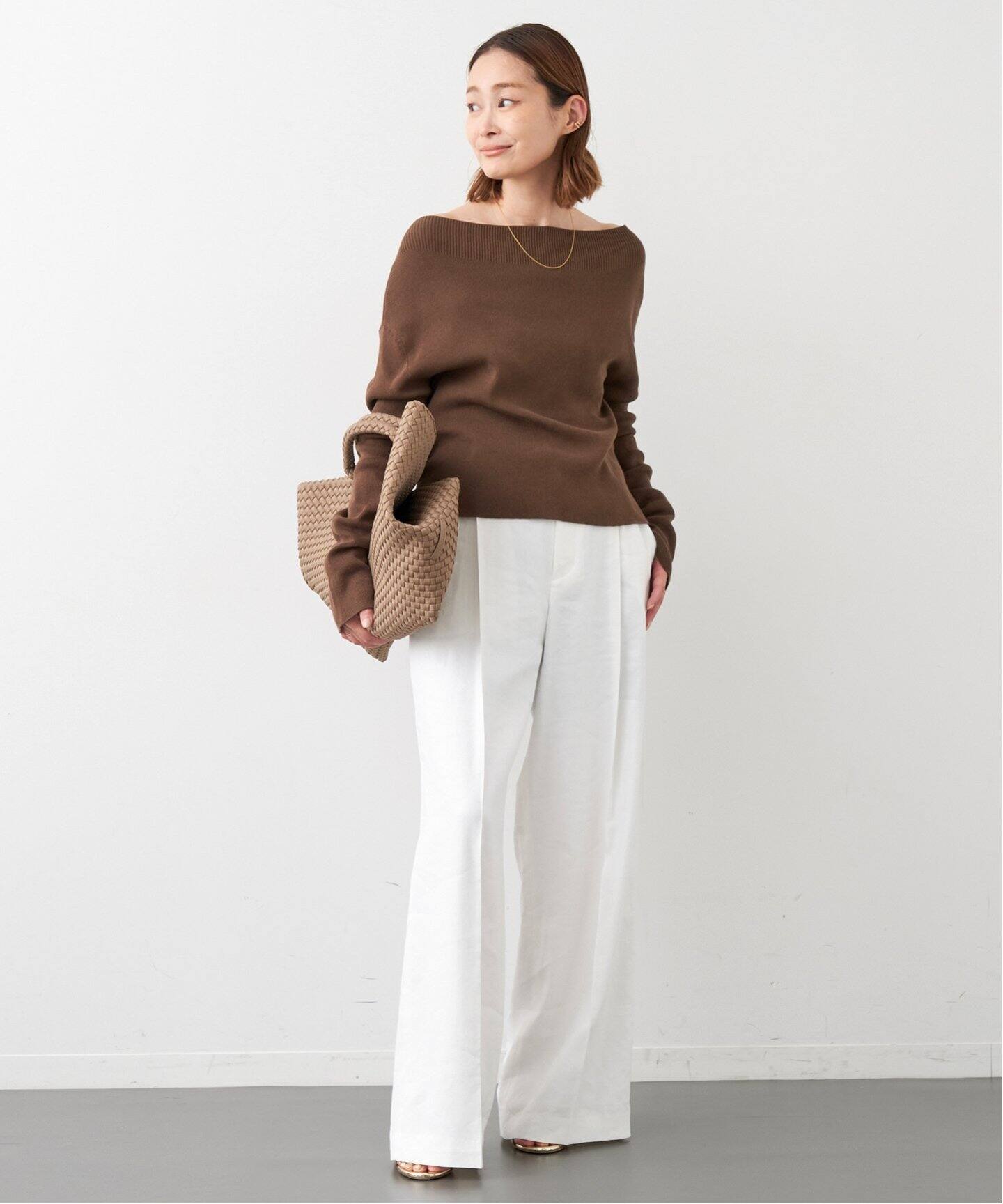 off shoulder プルオーバー（ニット／セーター）｜Deuxieme Classe 