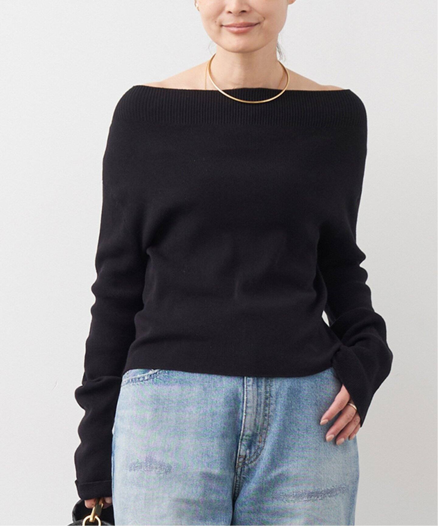 off shoulder プルオーバー（ニット／セーター）｜Deuxieme Classe 