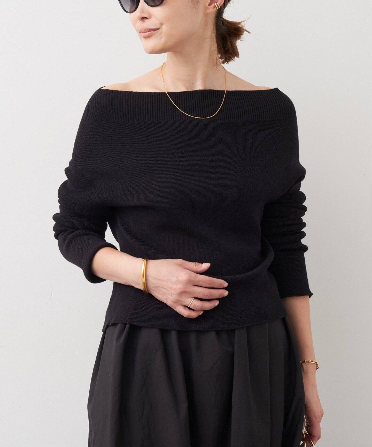 off shoulder プルオーバー（ニット／セーター）｜Deuxieme Classe 