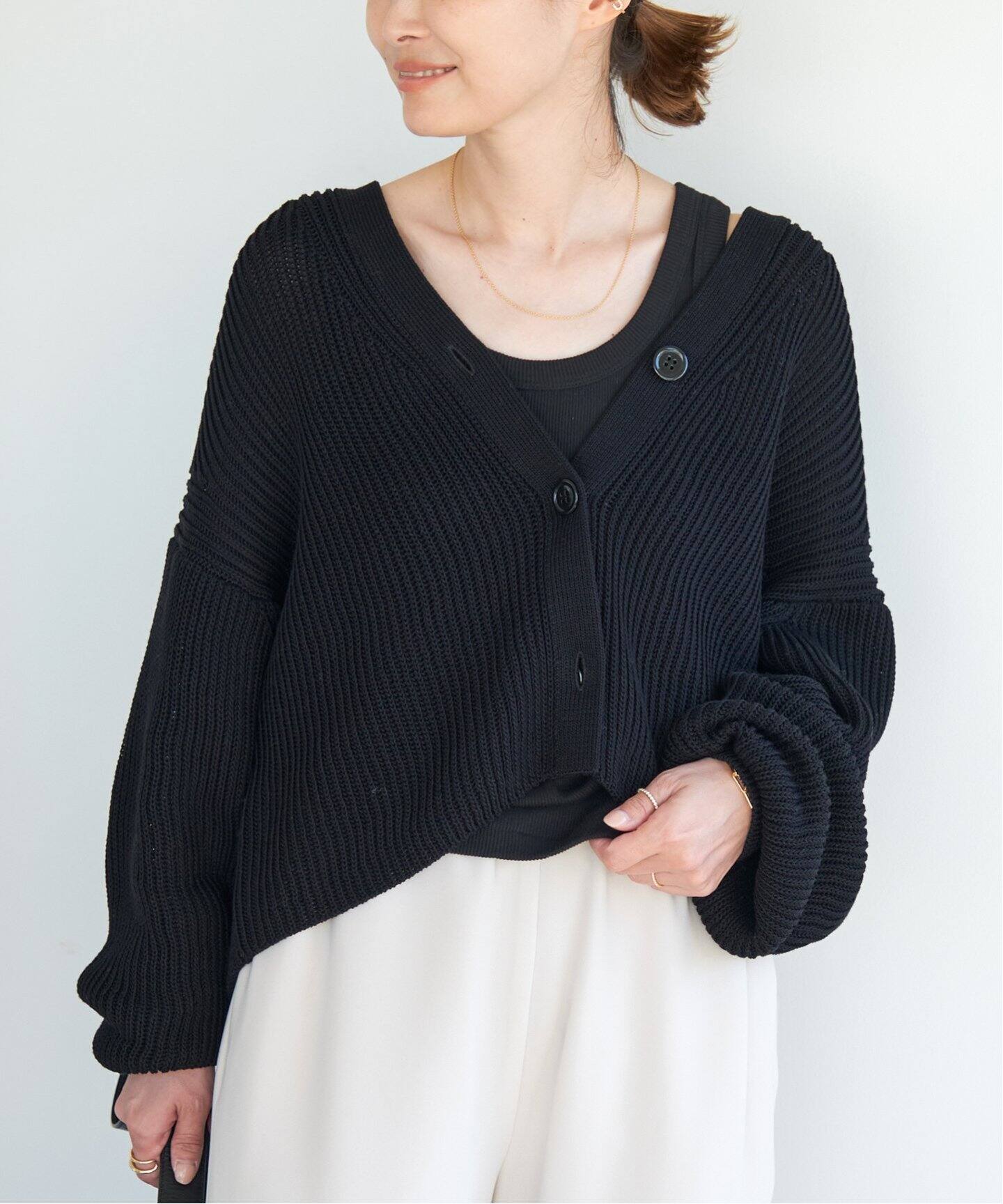 Cotton Chunky カーディガン（カーディガン）｜Deuxieme Classe  