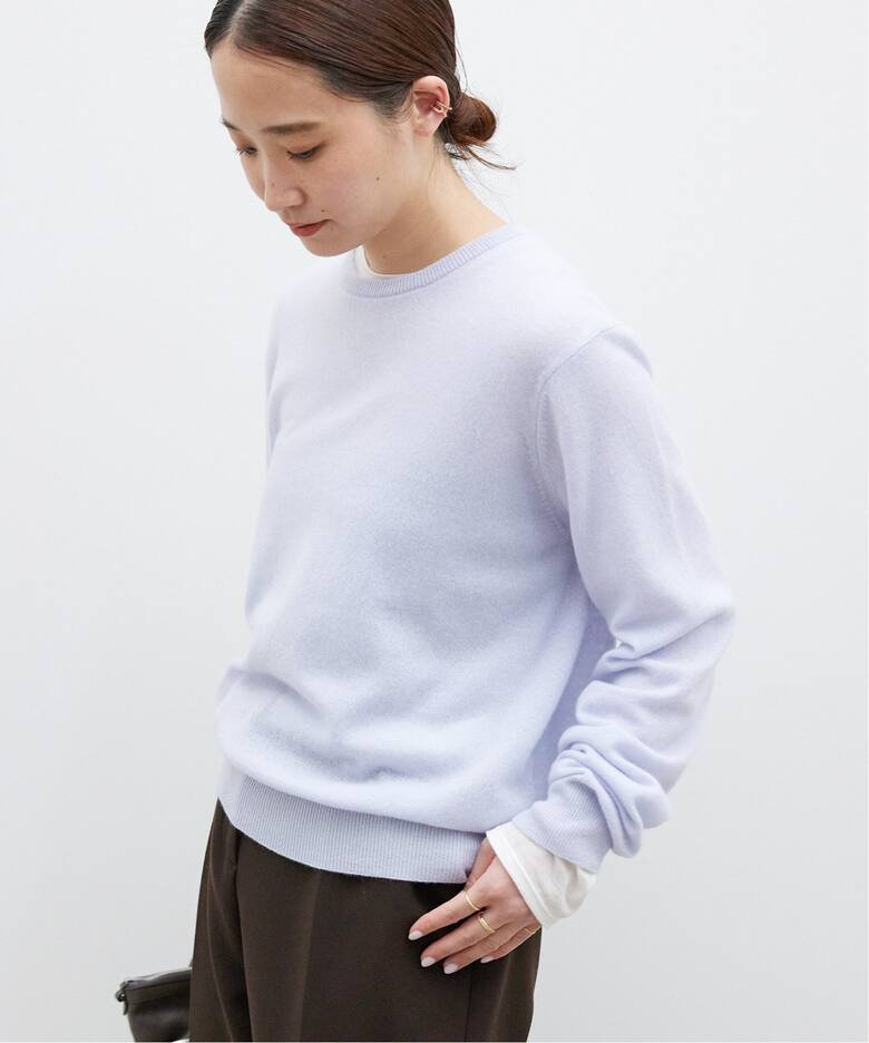 Cashmere Sheer クルーネック プルオーバー（ニット／セーター 
