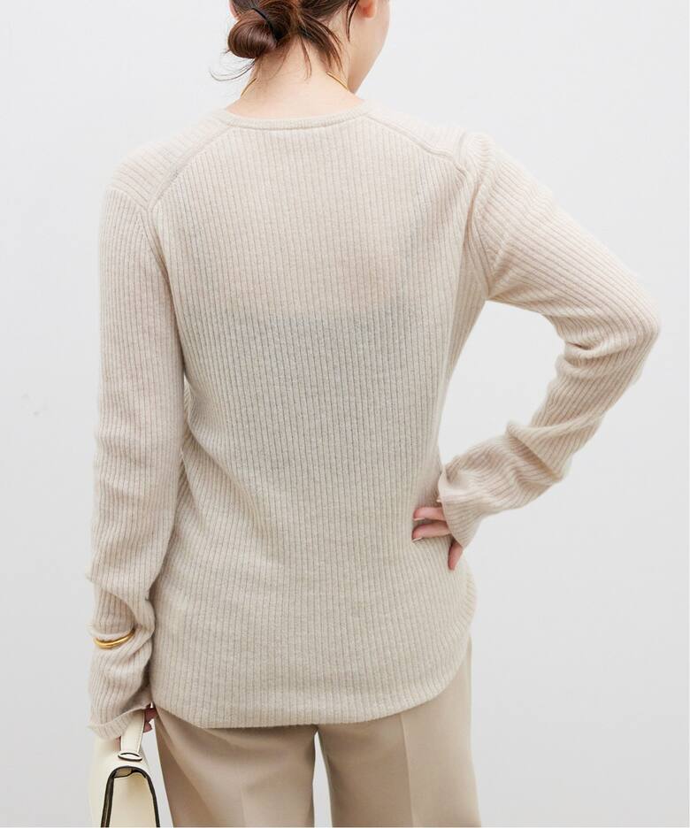 Cashmere Sheer リブ プルオーバー（ニット／セーター）｜Deuxieme  