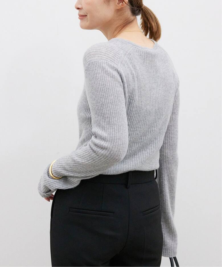 Cashmere Sheer リブ プルオーバー（ニット／セーター）｜Deuxieme  