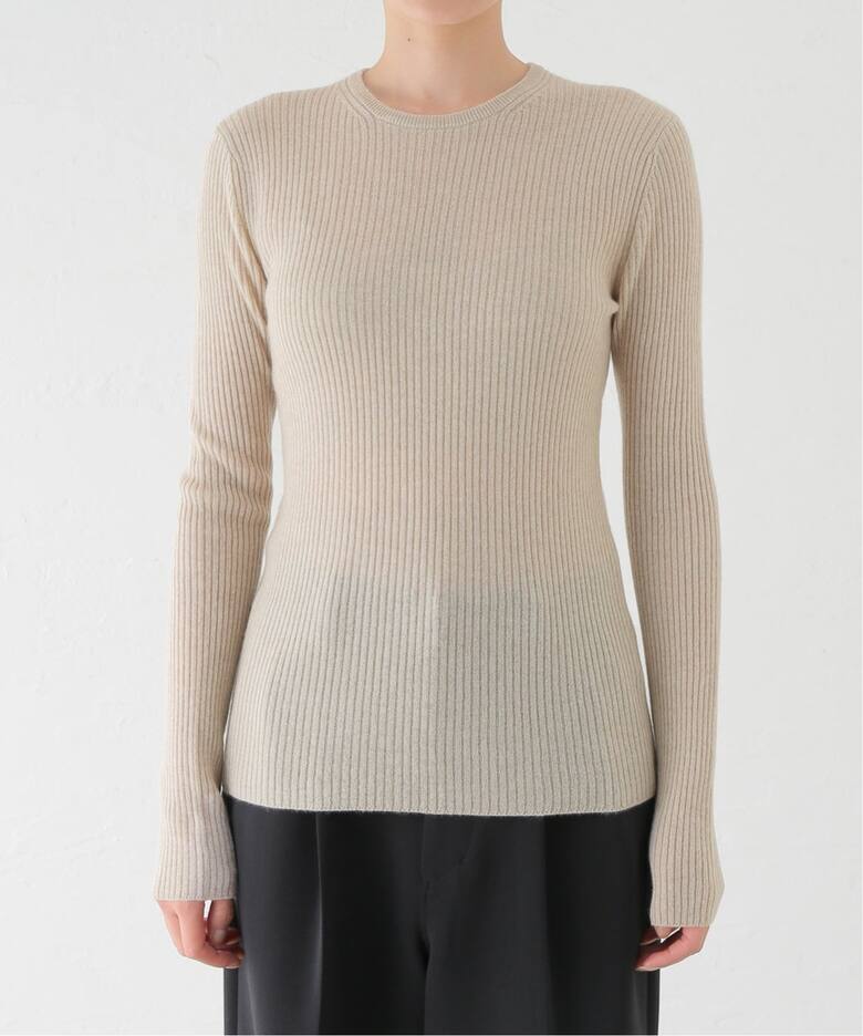 Cashmere Sheer リブ プルオーバー（ニット／セーター）｜Deuxieme  