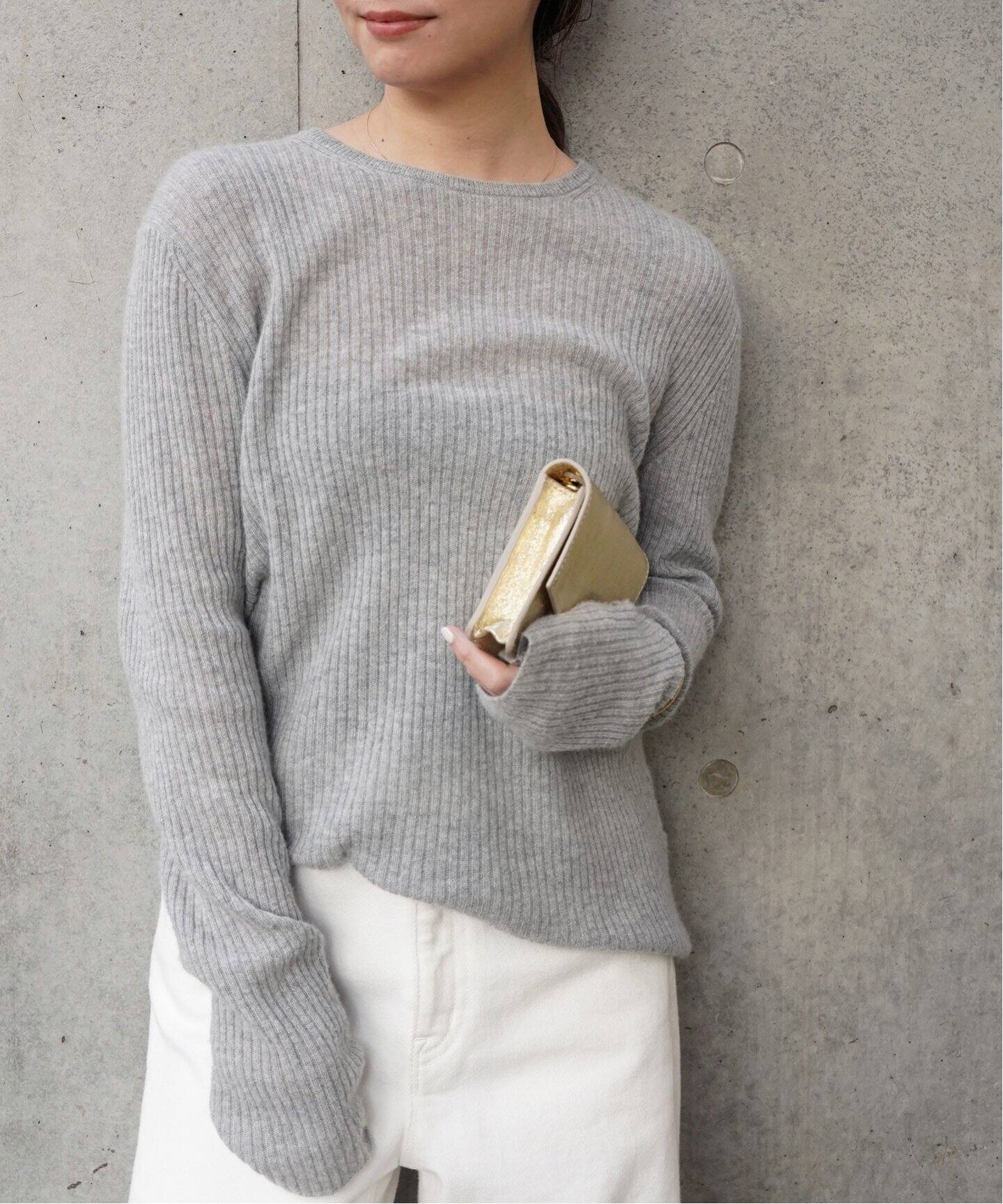 Cashmere Sheer リブ プルオーバー（ニット／セーター）｜Deuxieme  