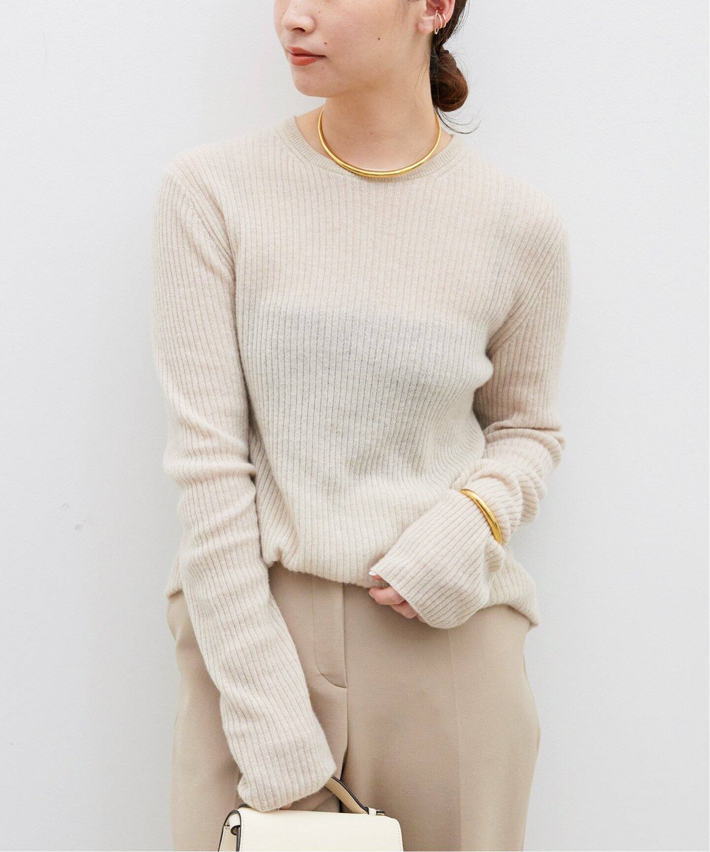 Cashmere Sheer リブ プルオーバー（ニット／セーター）｜Deuxieme  