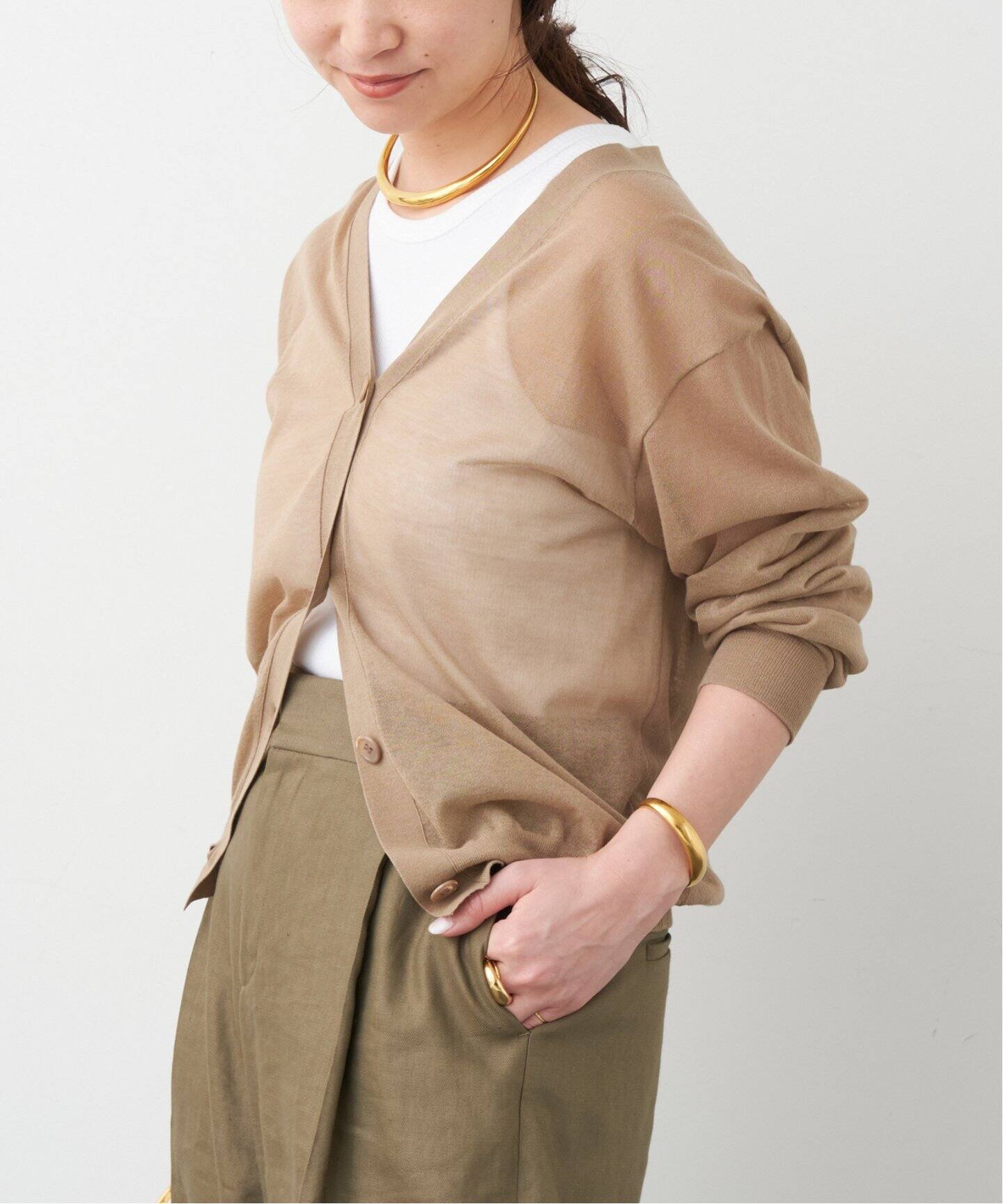 VOILE Vネック カーディガン（カーディガン）｜Deuxieme Classe  