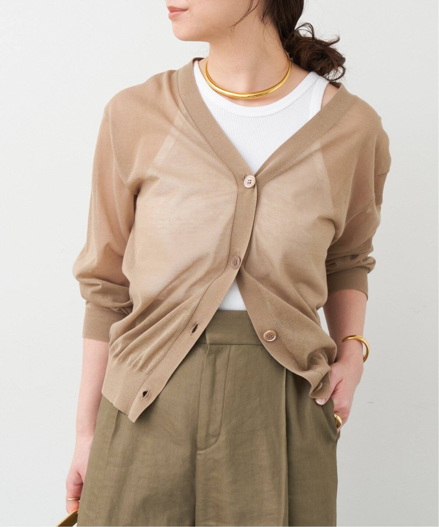 VOILE Vネック カーディガン（カーディガン）｜Deuxieme Classe  